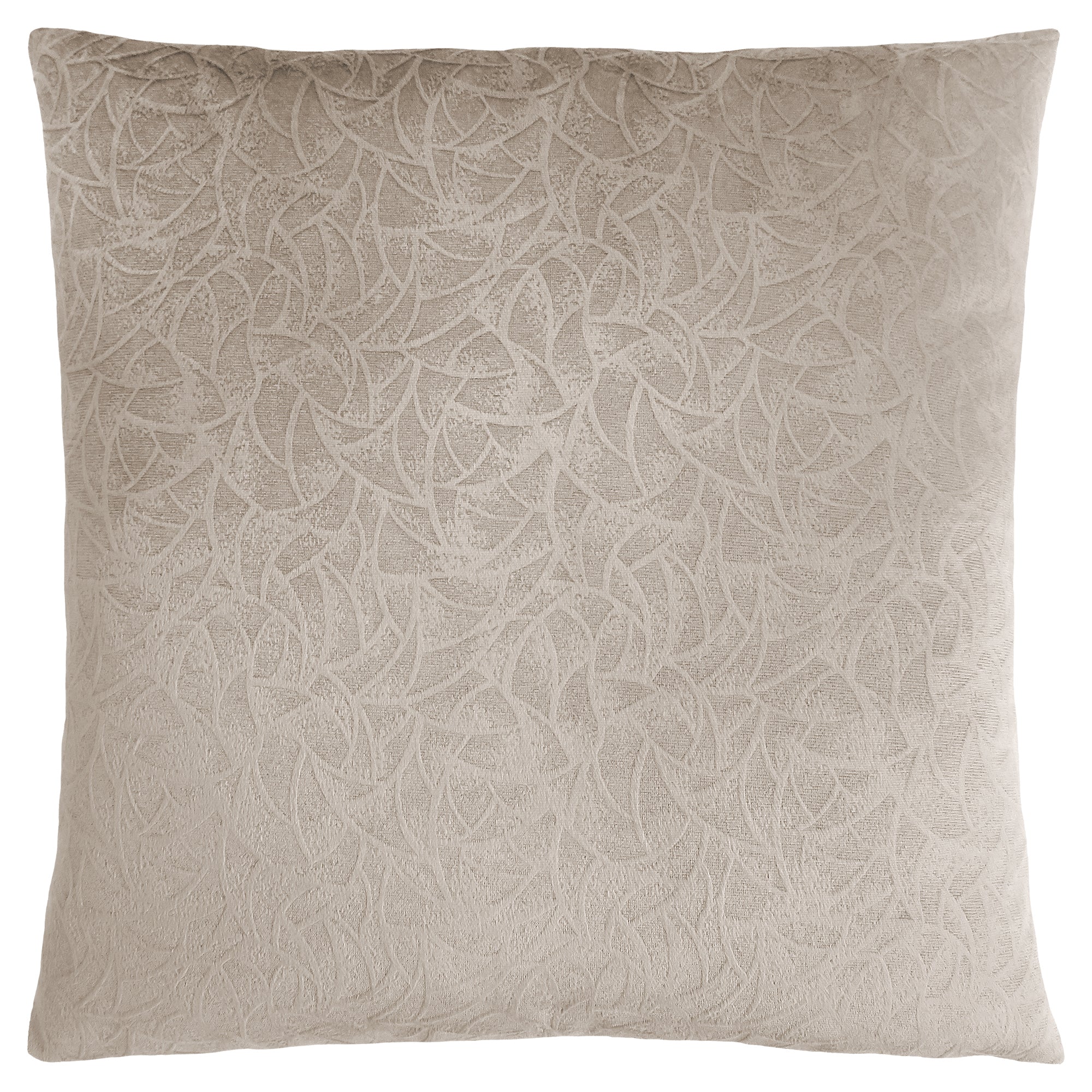 Pillows, 18 X 18 Square, Insert Included, Decorative Throw, Accent, Sofa, Couch, Bedroom, Polyester, Hypoallergenic, Beige, Modern