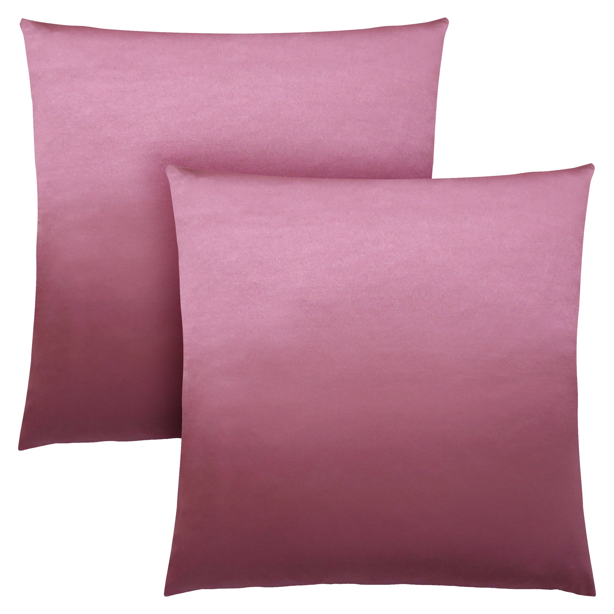 Pillows, Set Of 2, 18 X 18 Square, Insert Included, Decorative Throw, Accent, Sofa, Couch, Bedroom, Polyester, Hypoallergenic, Pink, Modern