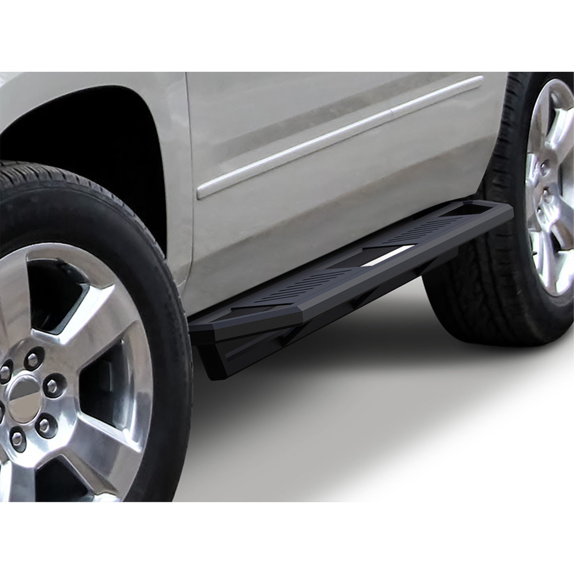 2005-2020 Chevy Tahoe 4-Door (Excl. Z71 & Hybrid)\ 2005-2020 Gmc Yukon 4-Door (Excl. Yukon Xl & Z71 & Hybrid)\ 2002-2006 Chevy Avalanche (W/Cladding) 6061 Aircraft Aluminum Alloy Matte Black Finishing Square Tube