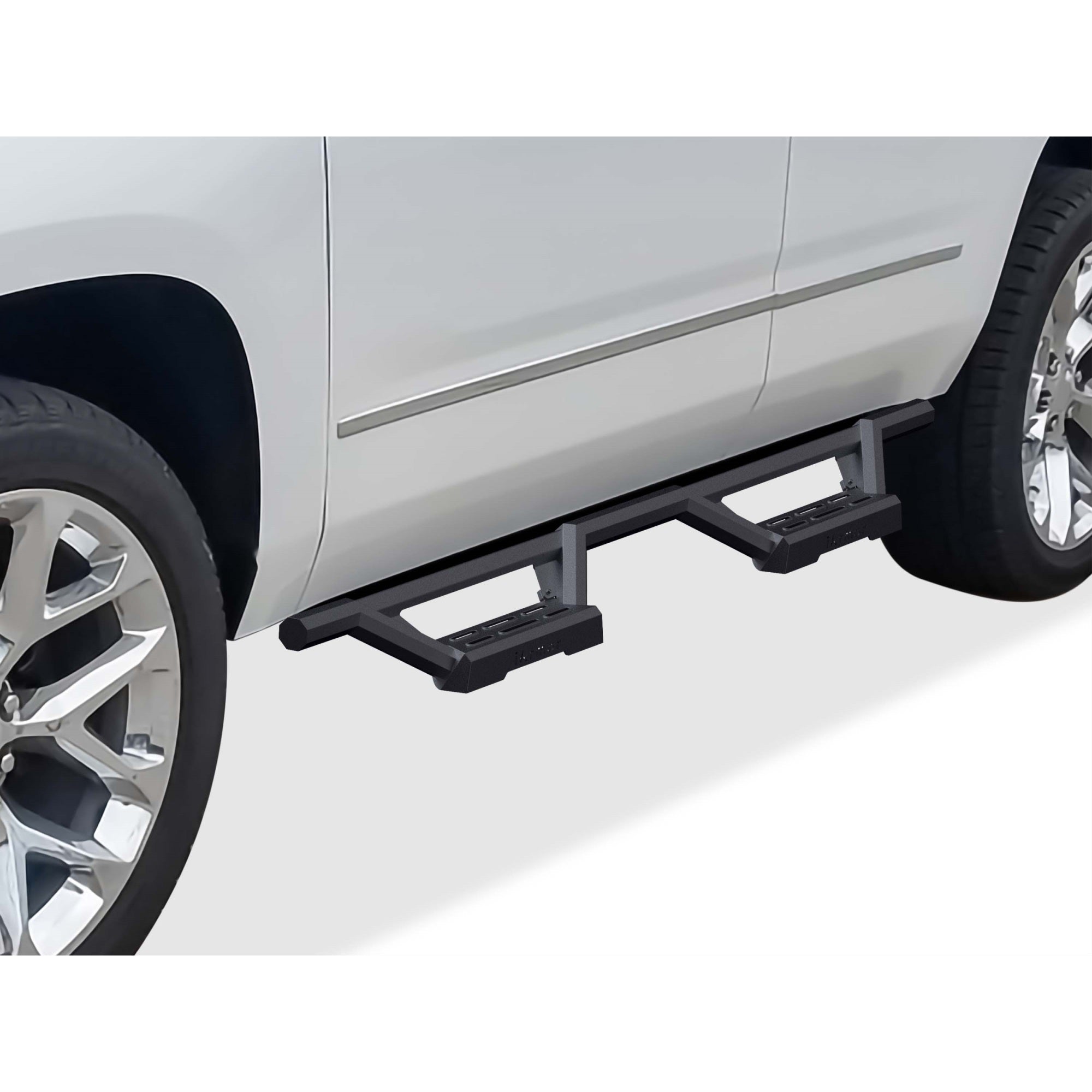 Stainless Steel with 6061 Aluminum Step Pad Both Sides Nerf Bar M3 2005-2020 Chevy Suburban (Excl. Z71 & Hybrid) \ 2005- 2020 GMC Yukon XL (Excl. Z71 & Hybrid) \ 2003-2013 Chevy Avalanche (Without Cladding)