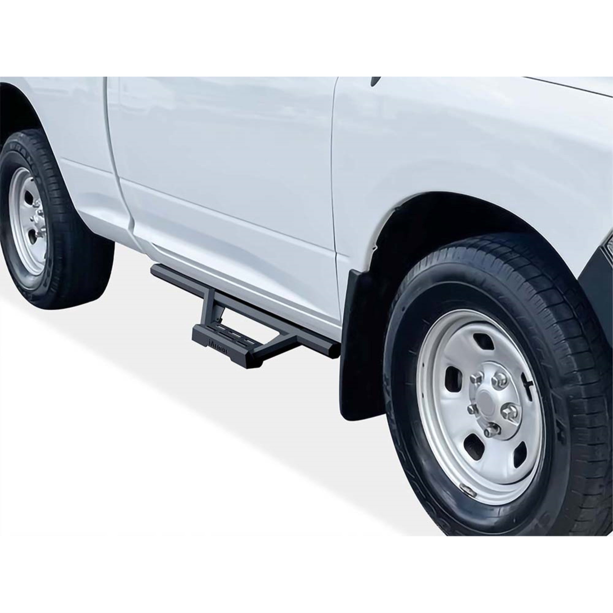 Stainless Steel with 6061 Aluminum Step Pad Both Sides Nerf Bar M3 2009-2018 Dodge Ram 1500 Regular Cab (Incl. 2019-2024 Ram 1500 Classic)\ 2010-2024 Dodge Ram 2500/3500/4500/5500 Regular Cab\ (Exclude Chassis Cab Diesel models)