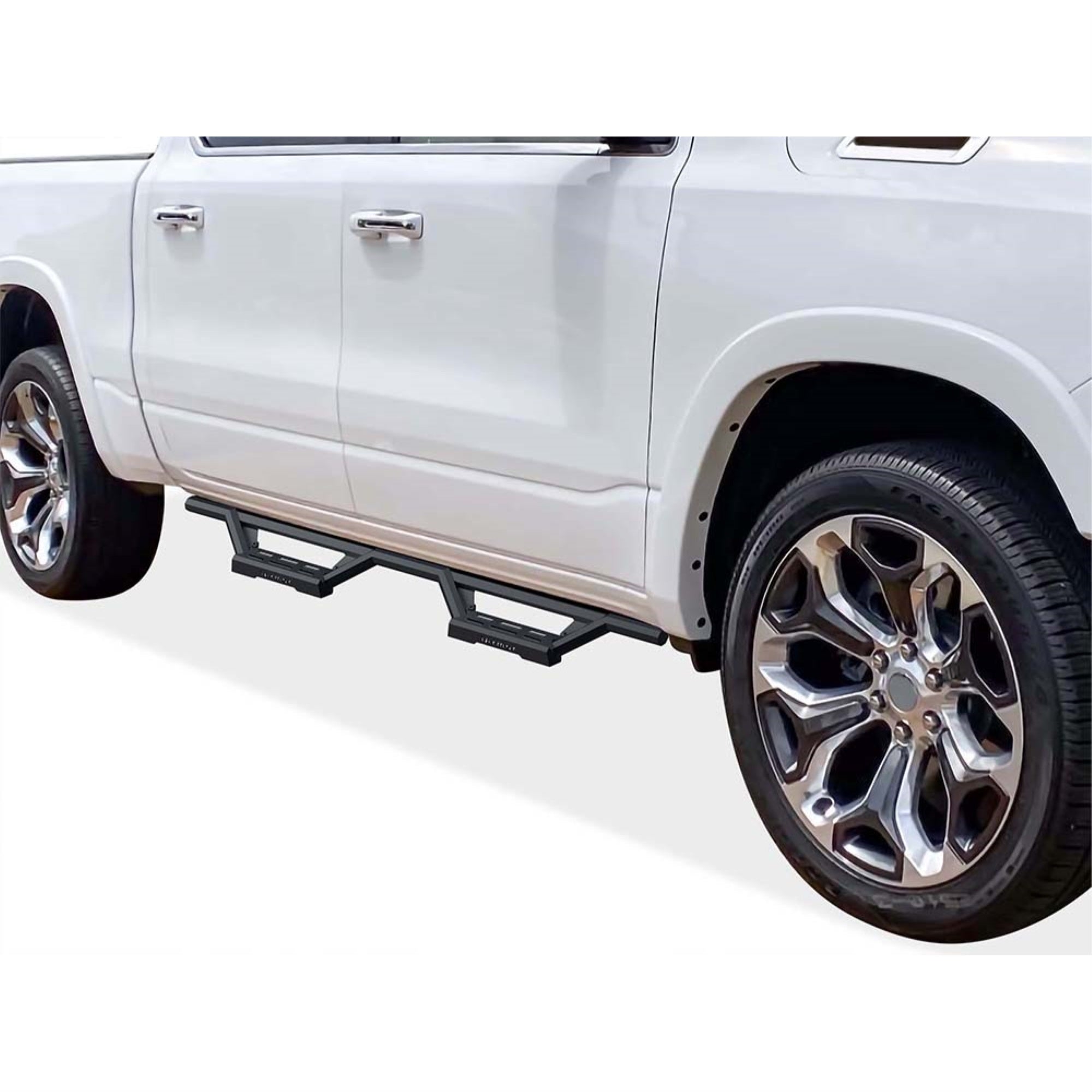 Stainless Steel with 6061 Aluminum Step Pad Both Sides Nerf Bar M3 2019-2025 Ram 1500 Crew Cab (Excl. 2019-2024 Ram 1500 Classic)