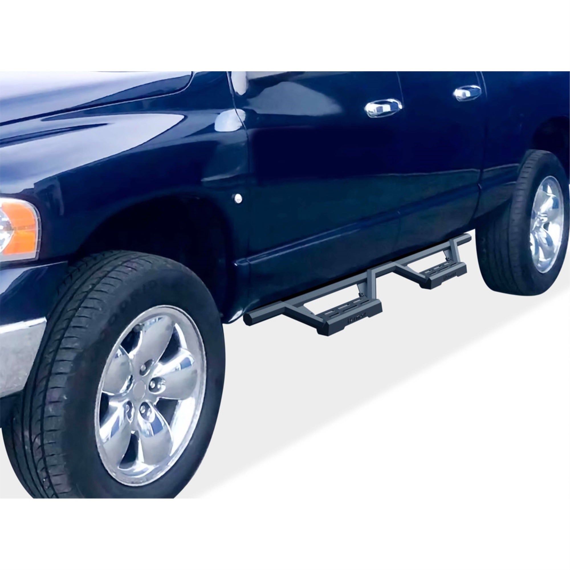 Stainless Steel With 6061 Aluminum Step Pad Both Sides Nerf Bar M3 2002-2008 Dodge Ram 1500 Quad Cab \ 2003-2009 Dodge Ram 2500/3500 Quad Cab