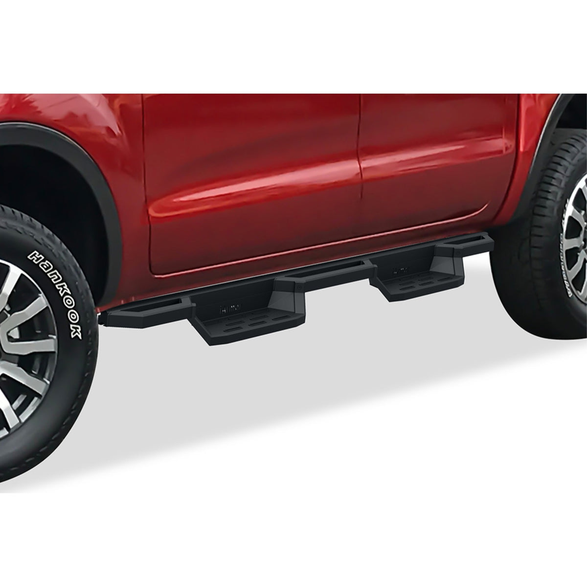 2019-2021 Ford Ranger Supercrew Cab  4-Door 6061 Aircraft Aluminum Alloy Matte Black Finishing Square Tube Drop Style