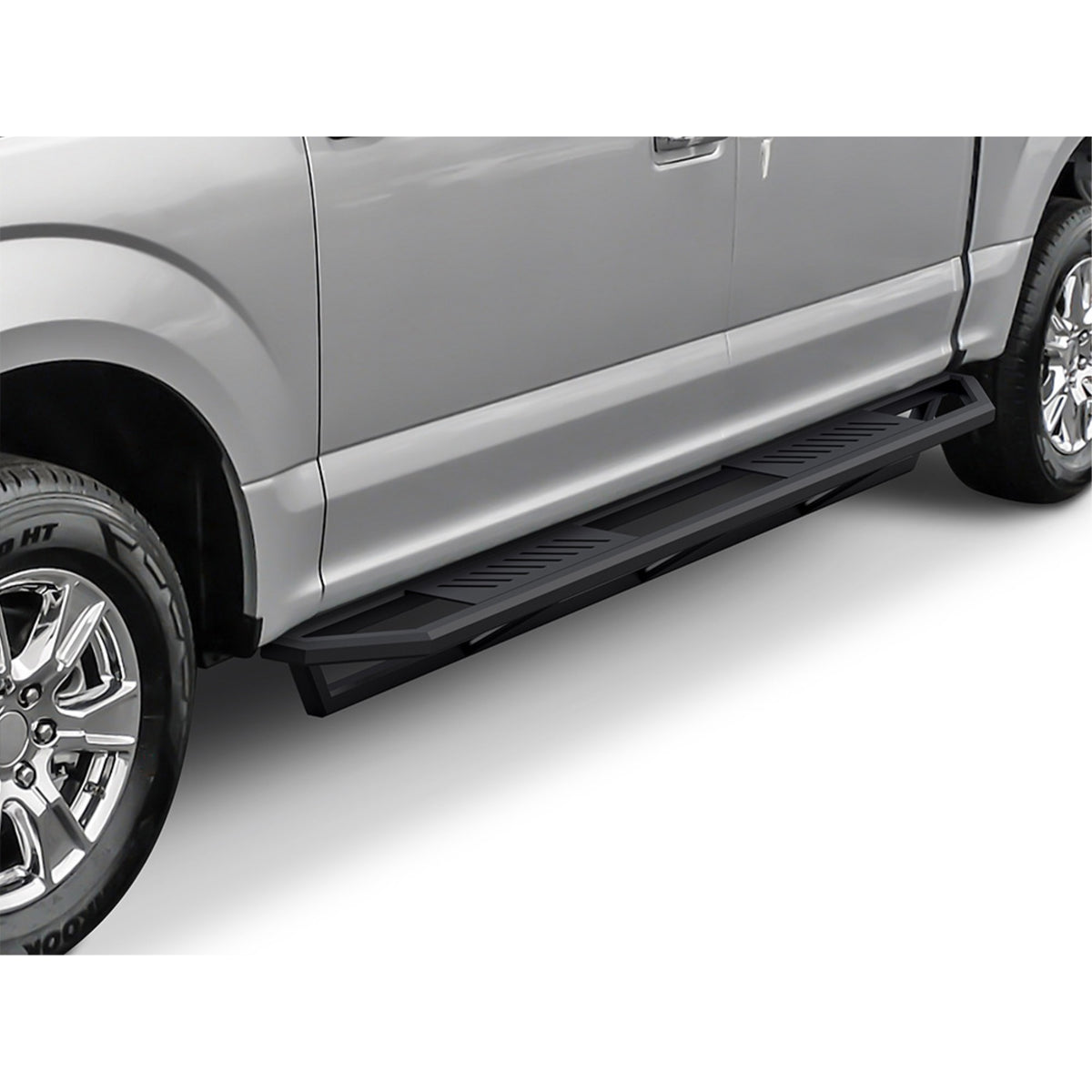 2015-2021 Ford F150 Super Crew Cab\ 2017-2021 Ford F250/350/450/550 Super Duty Crew Cab 6061 Aircraft Aluminum Alloy Matte Black Finishing Square Tube