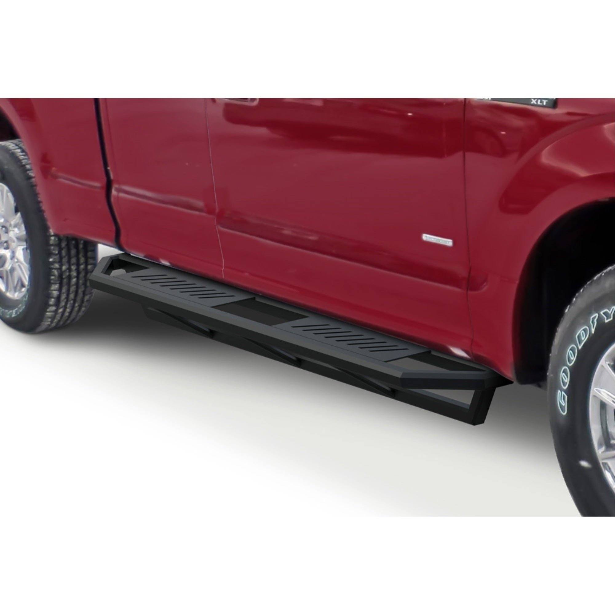 2015-2021 Ford F150 Super Cab\ 2017-2021 Ford F250/350/450/550 Super Duty Super Cab 6061 Aircraft Aluminum Alloy Matte Black finishing Square Tube