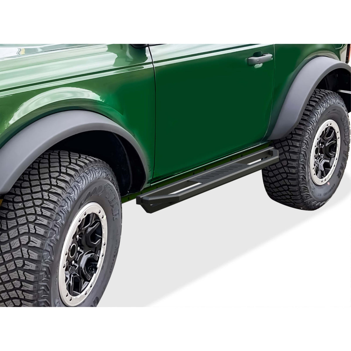 Stainless Steel With 6061 Aluminum Step Pad Both Sides Truck Armor 2021-2025 Ford Bronco 2 Door