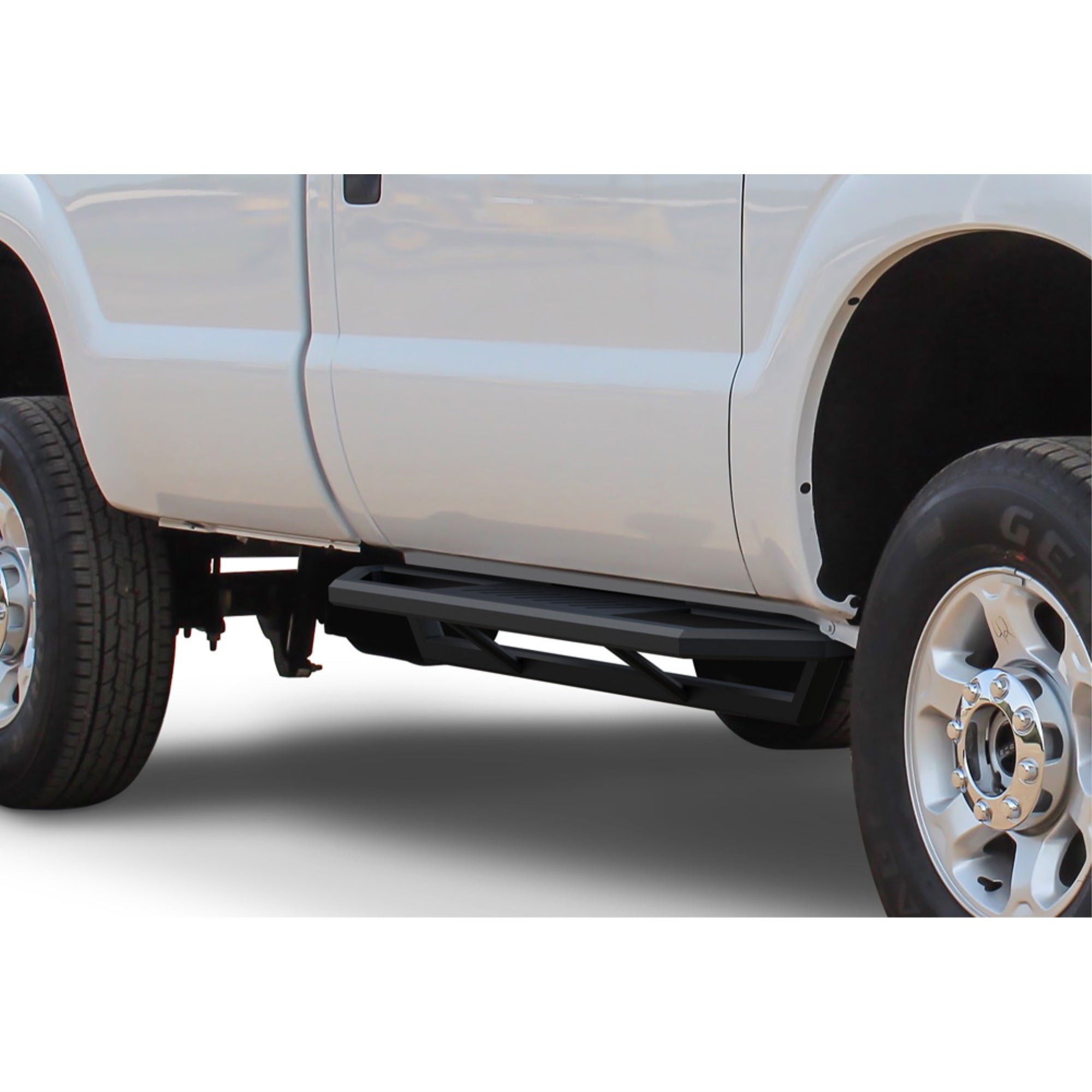 1999-2016 Ford F-250/F-350/F-450/F-550 Super Duty Regular Cab 6061 Aircraft Aluminum Alloy Matte Black finishing Square Tube