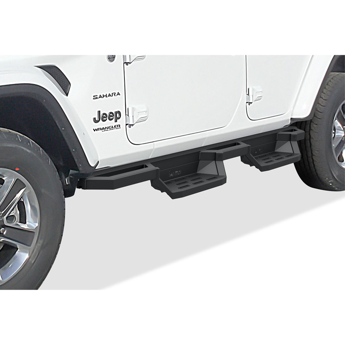 2018-2021 Jeep Wrangler Jl 4Dr 6061 Aircraft Aluminum Alloy Matte Black Finishing Square Tube Drop Style