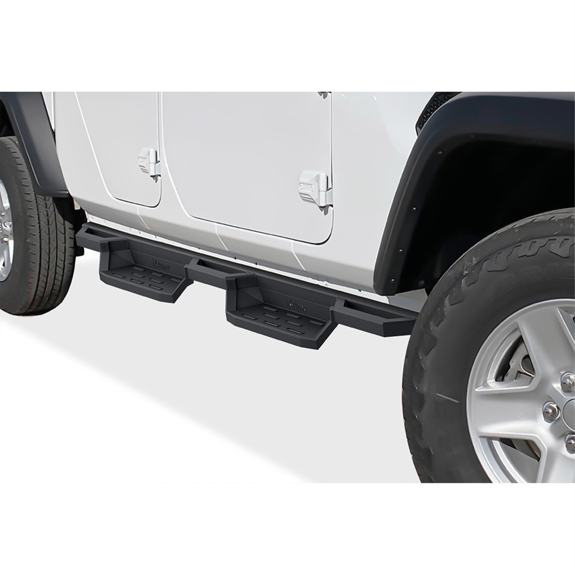 2020-2021 Jeep Gladiator 6061 Aircraft Aluminum Alloy Matte Black Finishing Square Tube Drop Style