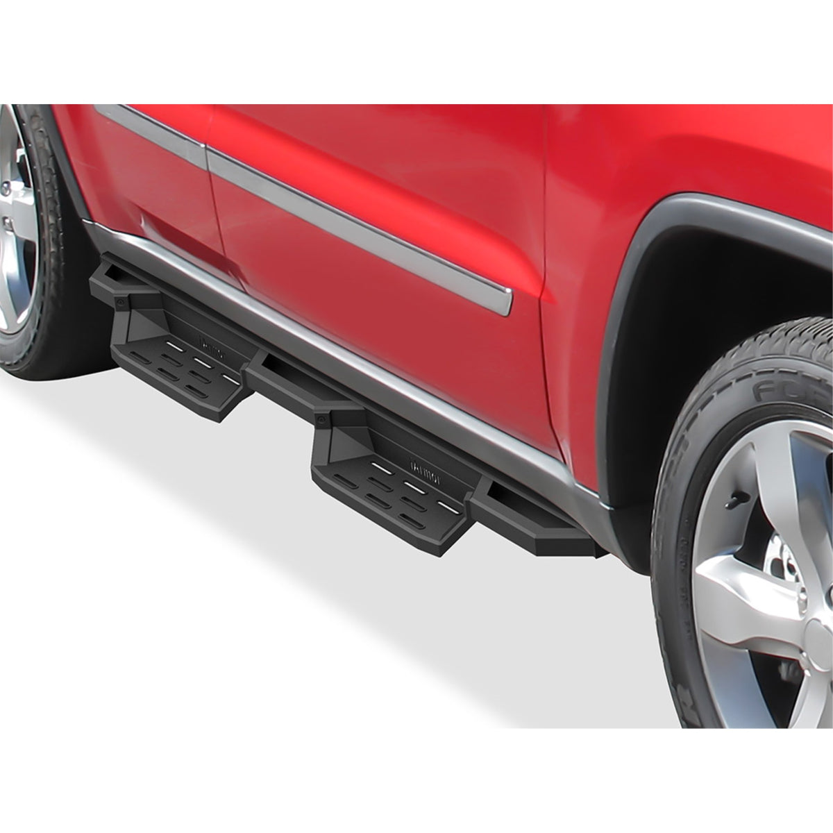 2011-2021 Jeep Grand Cherokee (Excl. Limited X, High Altitude, Summit, Srt, Srt8, Trackhawk And Trailhawk) 6061 Aircraft Aluminum Alloy Matte Black Finishing Square Tube Drop Style