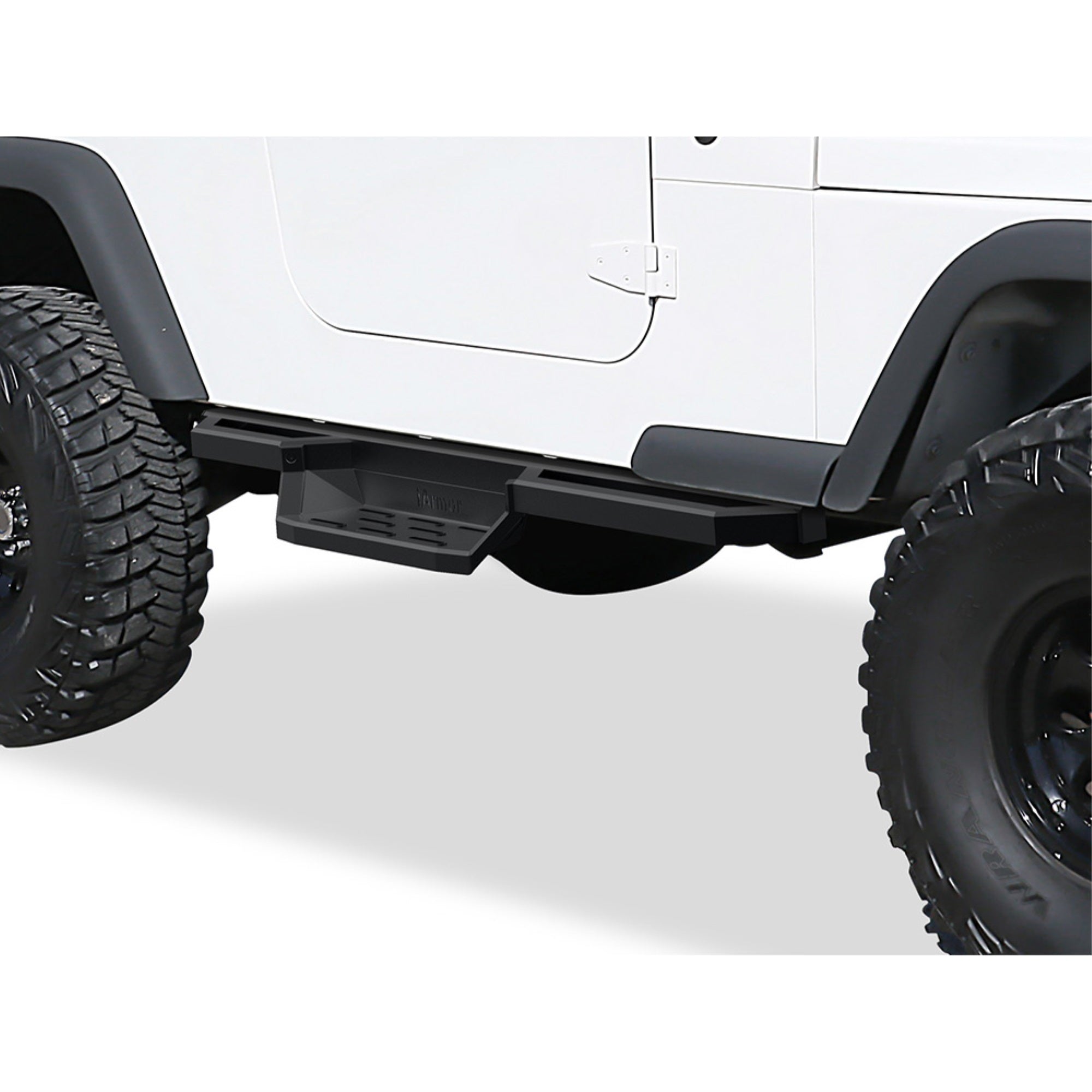 1987-2006 Jeep Wrangler 6061 Aircraft Aluminum Alloy Matte Black Finishing Square Tube Drop Style