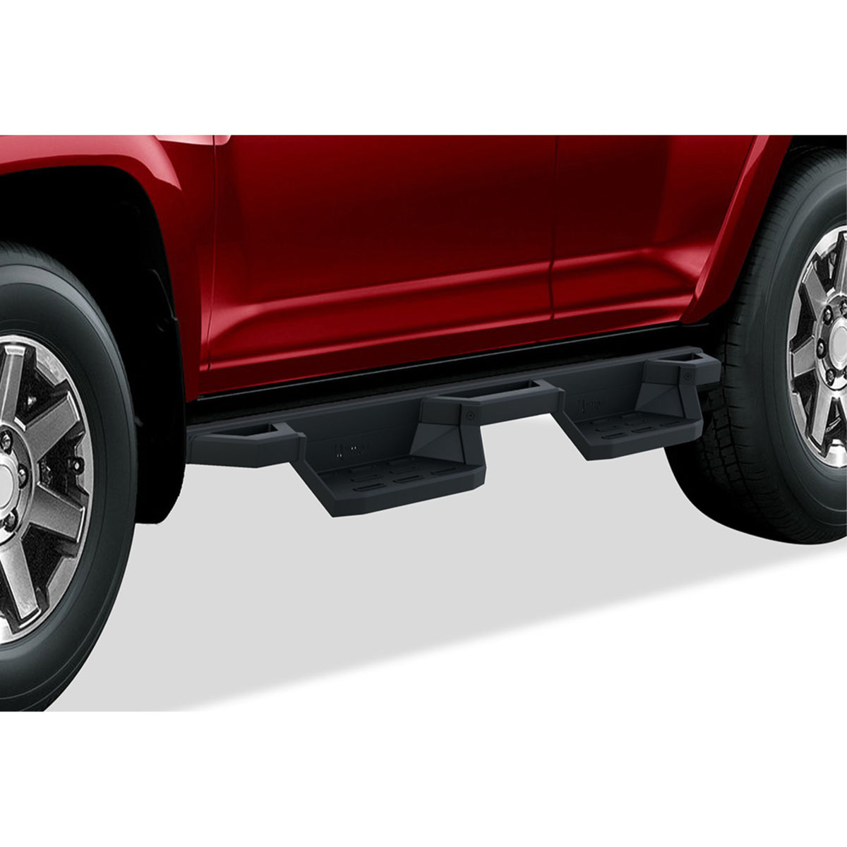 2010-2016 Toyota 4Runner Trail Edition \ 2017-2021 Toyota 4Runner Trd Off-Road \ 2014-2021 4Runner Sr5 \ (Excl. Trd Pro Or Models With Lower Rocker Panel Extensions) 6061 Aircraft Aluminum Alloy Matte Black Finishing Square Tube Drop Style