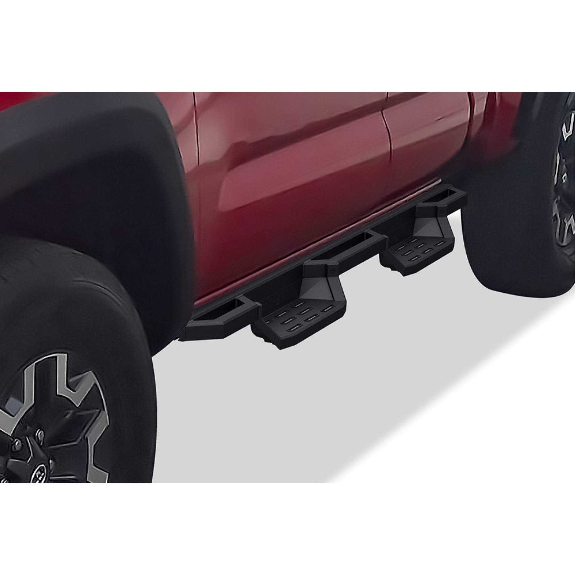 2005-2021 Toyota Tacoma Extended/Access Cab 6061 Aircraft Aluminum Alloy Matte Black Finishing Square Tube Drop Style
