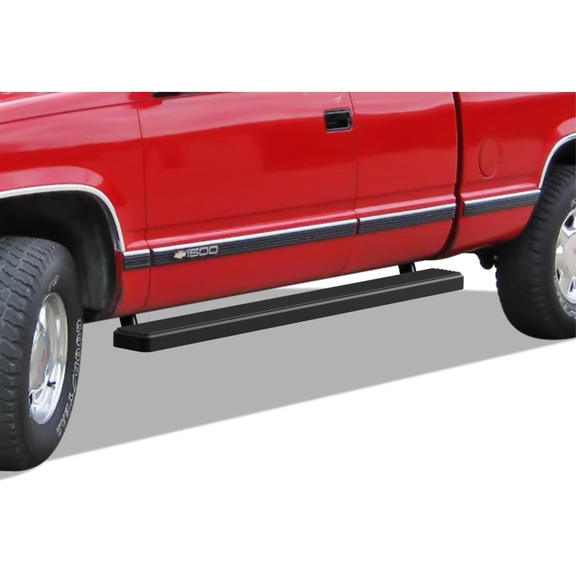 1988-1998 Chevy/Gmc C/K 2 Door Extended Cab (Incl. Z71 Model) (Will Not Work On Vehicles Equipped With Power Retracting Boards.) 6061 Aircraft Aluminum Black Finishing 5 Inch Door To Door