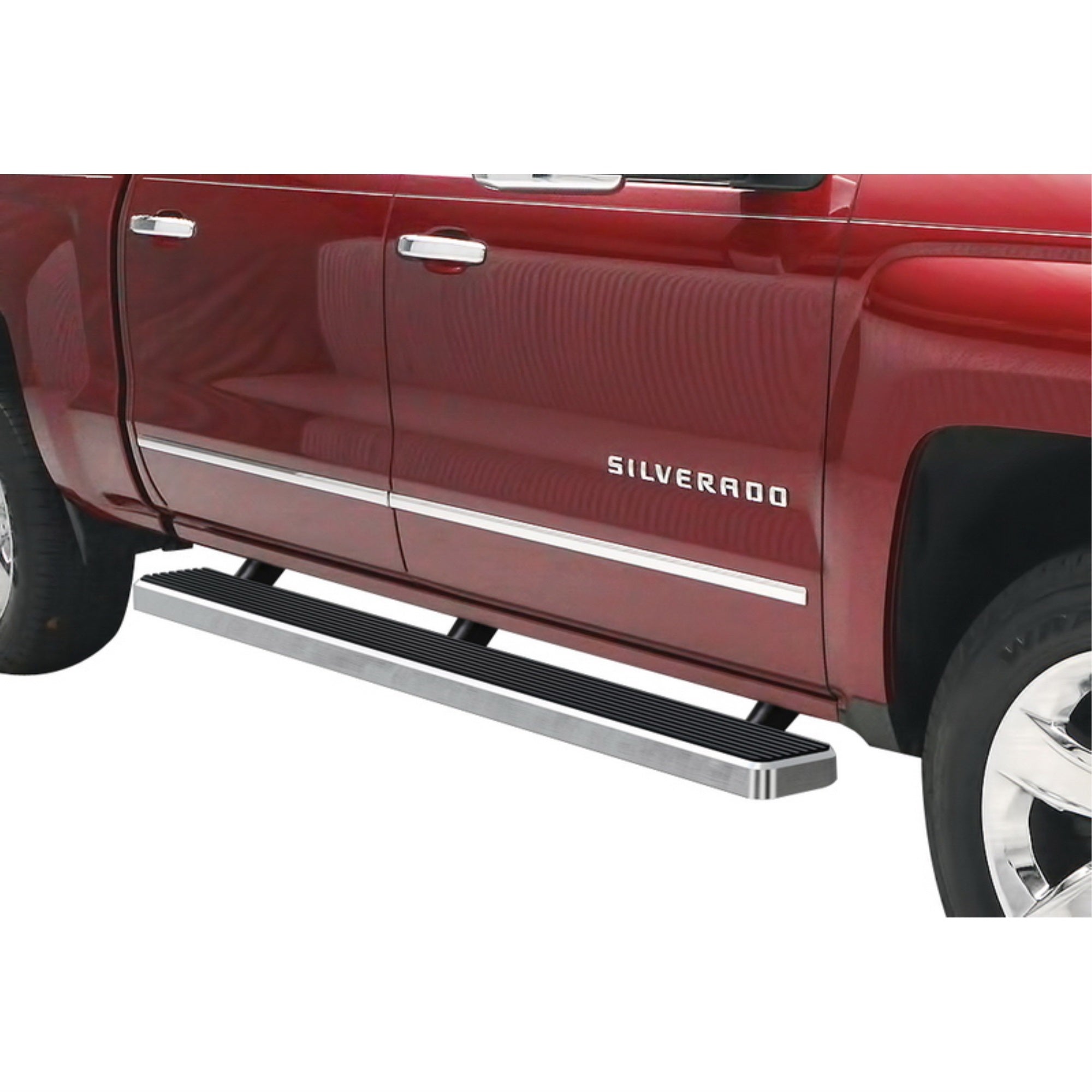 2001-2013 Chevy Silverado/ Gmc Sierra 1500/1500Hd Crew Cab\ 2001-2014 Chevy Silverado/ Gmc Sierra 2500/2500Hd/3500 Crew Cab (Excl. C/K 'Classic' & S.S. Models) 6061 Aircraft Aluminum Hairline Finishing 5 Inch Door To Door