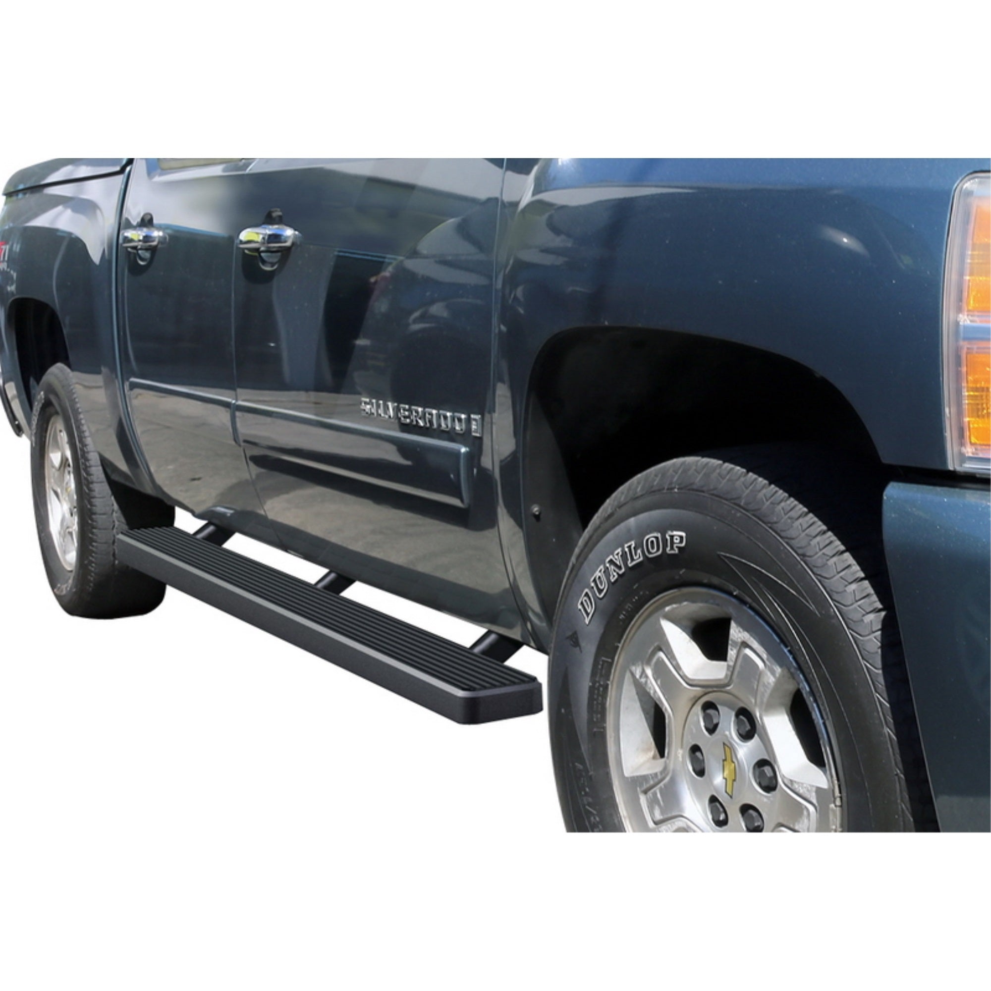 2001-2013 Chevy Silverado/ Gmc Sierra 1500/1500Hd Crew Cab\ 2001-2014 Chevy Silverado/ Gmc Sierra 2500/2500Hd/3500 Crew Cab (Excl. C/K 'Classic' & S.S. Models) 6061 Aircraft Aluminum Black Finishing 5 Inch Door To Door