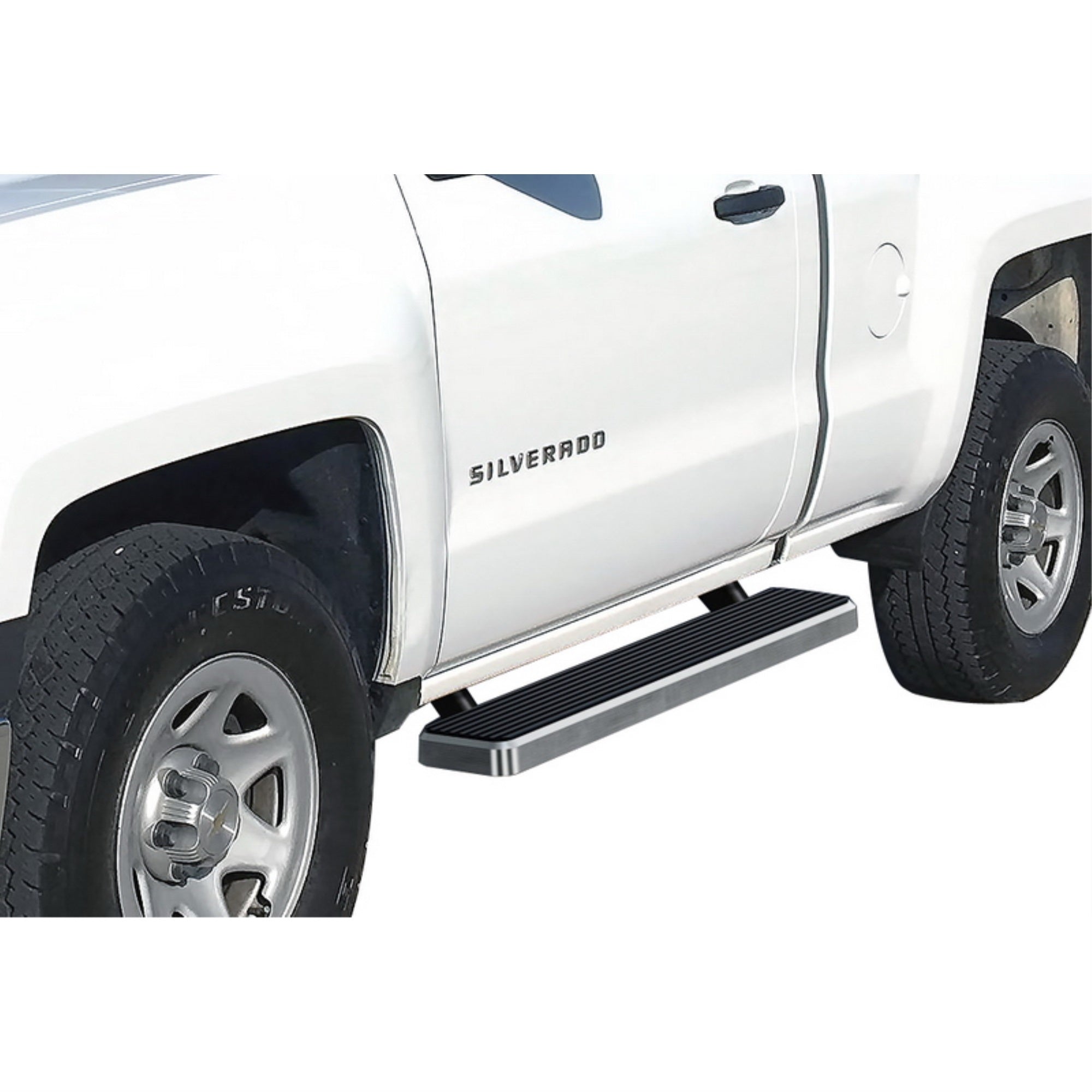 1999-2016 Chevy/Gmc Silverado/Sierra 1500/2500/3500 Regular Cab (Excl. C/K Classic Body Style) 6061 Aircraft Aluminum Hairline Finishing 5 Inch Door To Door