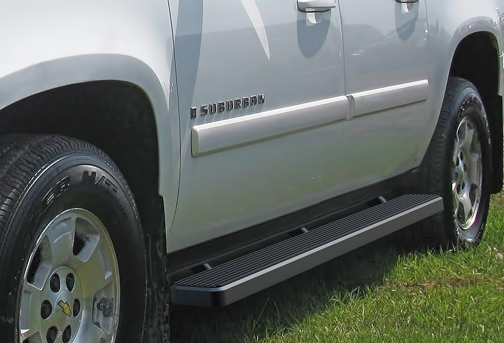 2000-2014 Chevy Suburban 3/4 Ton (Excl. 01-10 Z71 Model) 2000-2014 Gmc Yukon Xl 3/4 Ton 6061 Aircraft Aluminum Black Finishing Istep 6 Inch Sidestep
