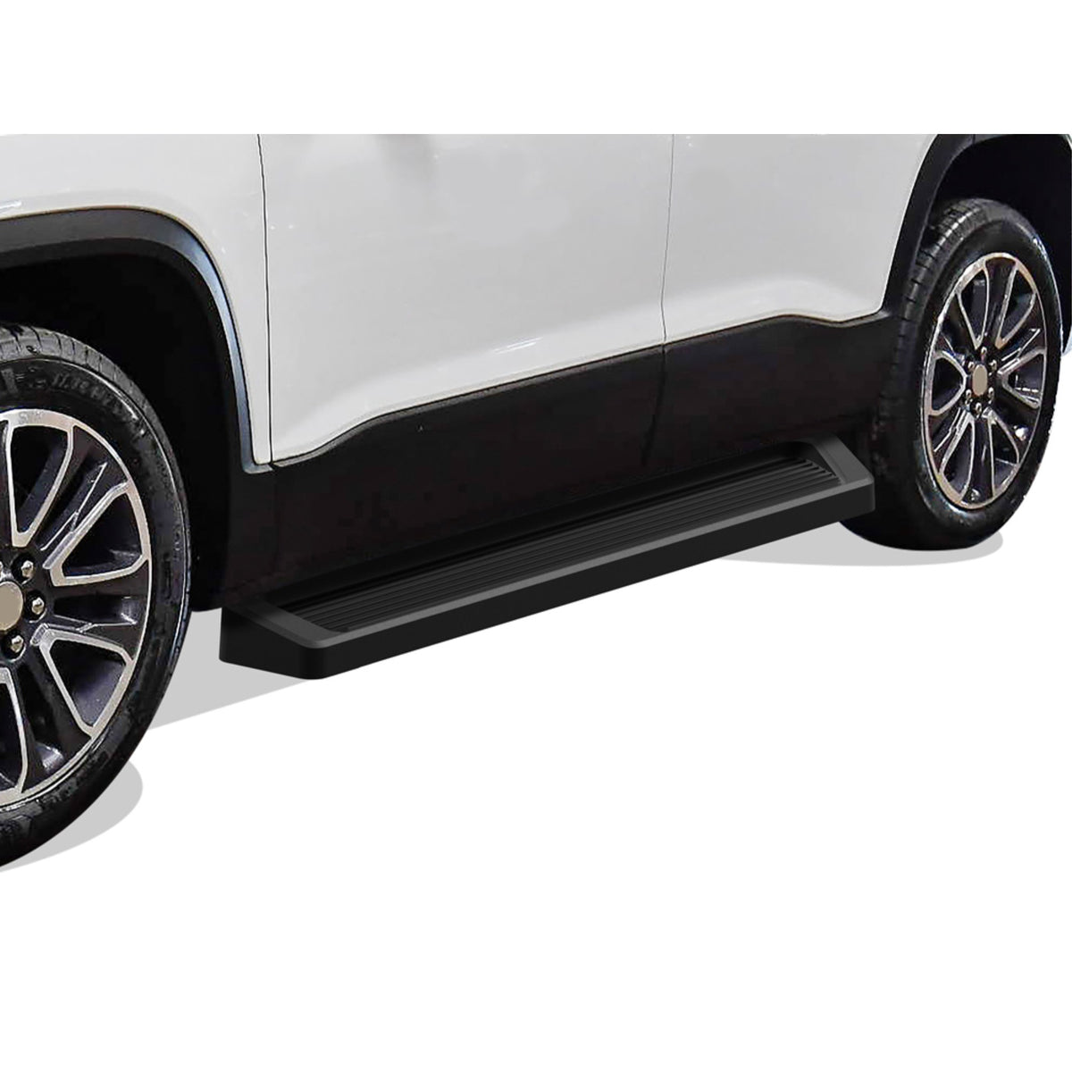 2018-2021 Chevrolet Traverse 6061 Aircraft Aluminum Black Finish 6 Inch Irunning Board Door To Door Side Step Running Board