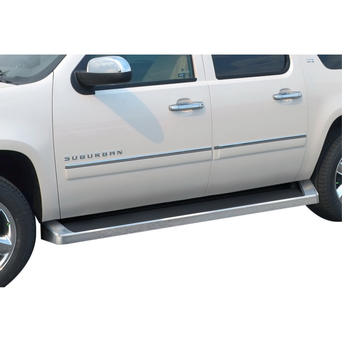 2005- 2020 Chevy Suburban (Excl. Z71 & Hybrid)\ 2005- 2020 Gmc Yukon Xl (Excl. Z71 & Hybrid)\ 2003-2013 Chevy Avalanche (Without Cladding) 6061 Aircraft Aluminum Polish Finishing 6 Inch Irunning Board Door To Door