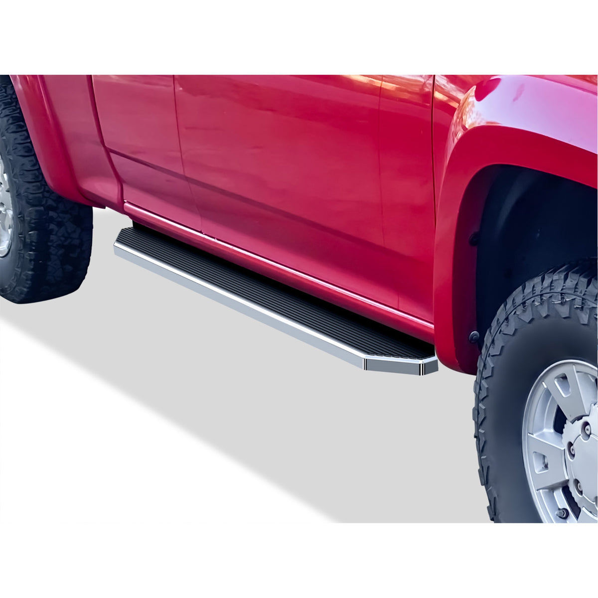 6061 Aircraft Aluminum Both Sides Running Board-H Series 2004-2012 Chevy Colorado Extended Cab \ 2004-2012 Gmc Canyon Extended Cab \ 2006-2008 Isuzu I-Series Extended Cab