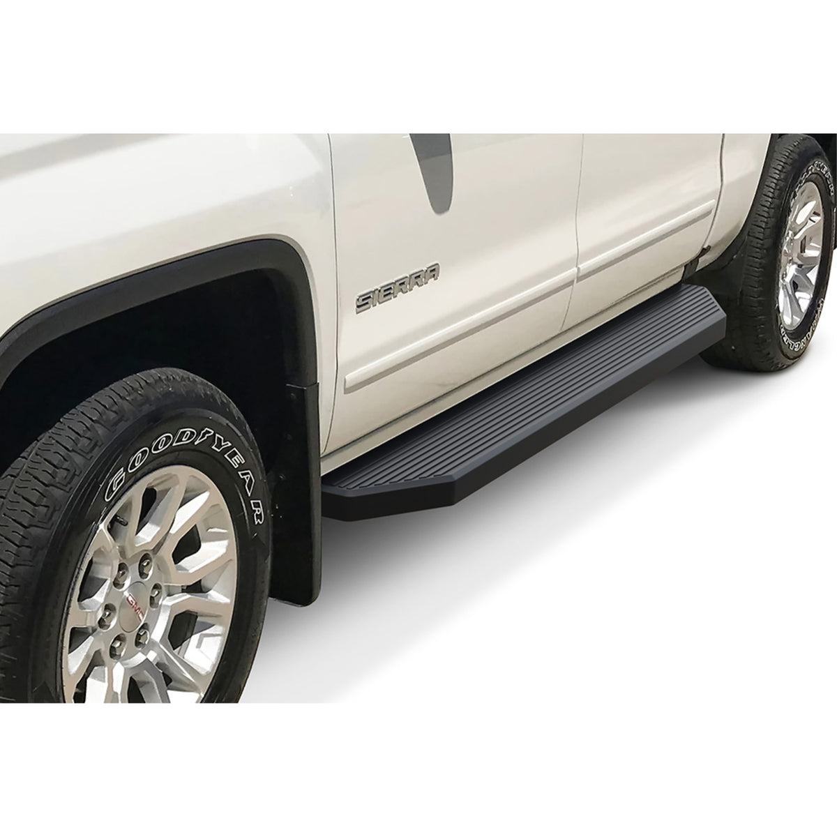 2007-2018 Chevy Silverado/ Gmc Sierra 1500 Crew Cab\ 2007-2019 Chevy Silverado/Gmc Sierra 2500/3500 Crew Cab\ (Incl. Diesel Models With Def Tanks) 6061 Aircraft Aluminum Black Finishing H Style Door To Door