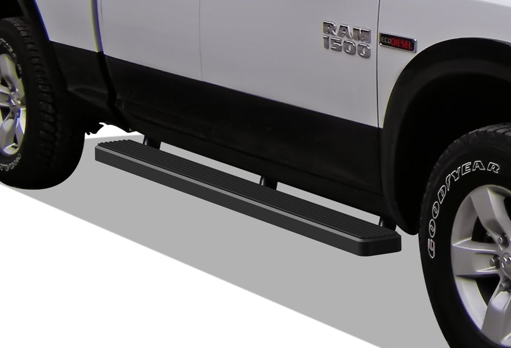 2009-2018 Dodge Ram 1500 Quad Cab 6061 Aircraft Aluminum Black Finishing Istep 5 Inch Sidestep