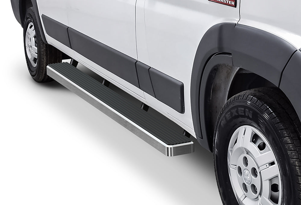 2014-2018 Dodge Promaster Van 136'/159' Wheel Base (Full Size) (Driver 31'/Passenger 96') 6061 Aircraft Aluminum Hairline Finishing Istep 5 Inch Sidestep
