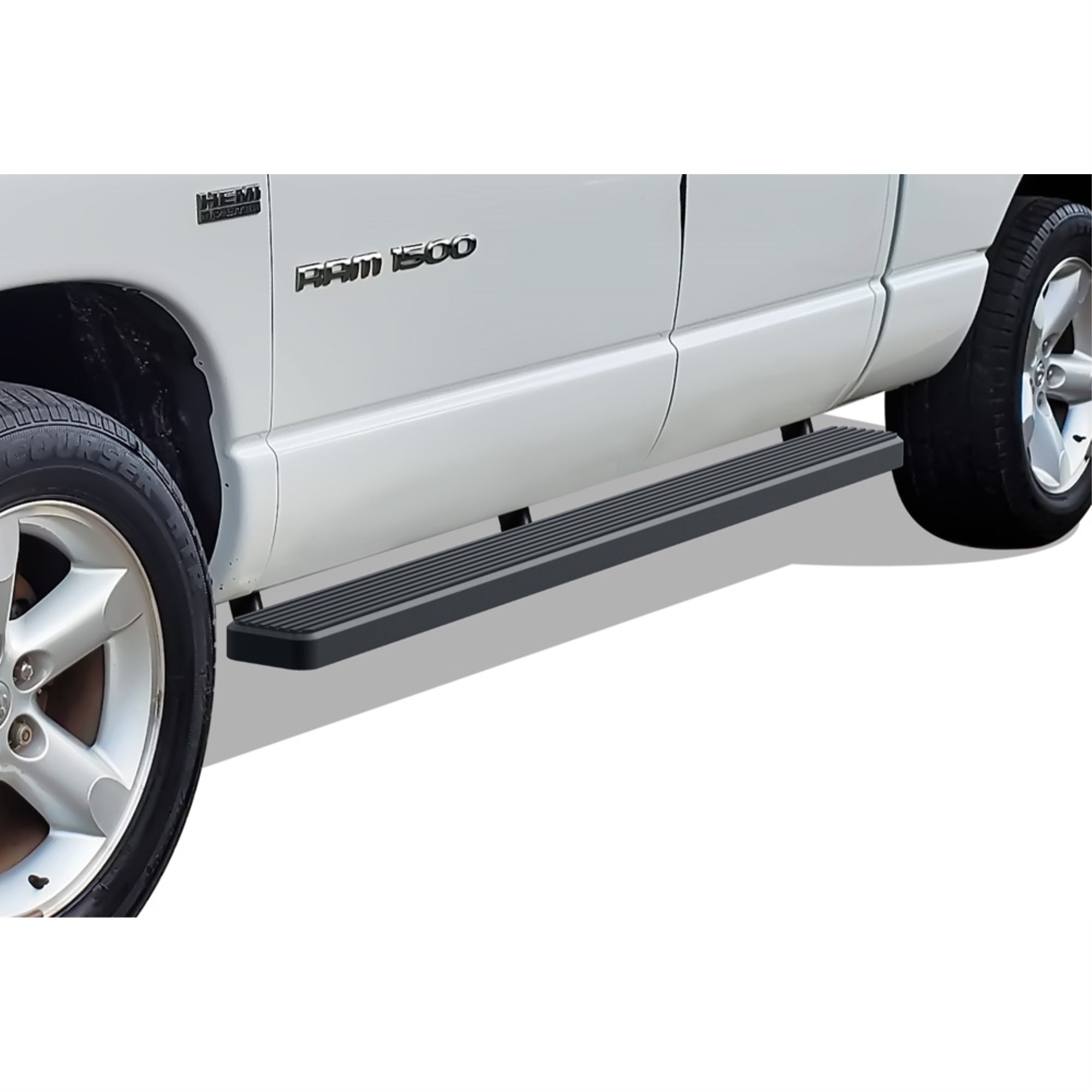 2002-2008 Dodge Ram 1500 Quad Cab\ 2003-2009 Dodge Ram 2500/3500 Quad Cab 6061 Aircraft Aluminum Black Finishing 5 Inch Door To Door