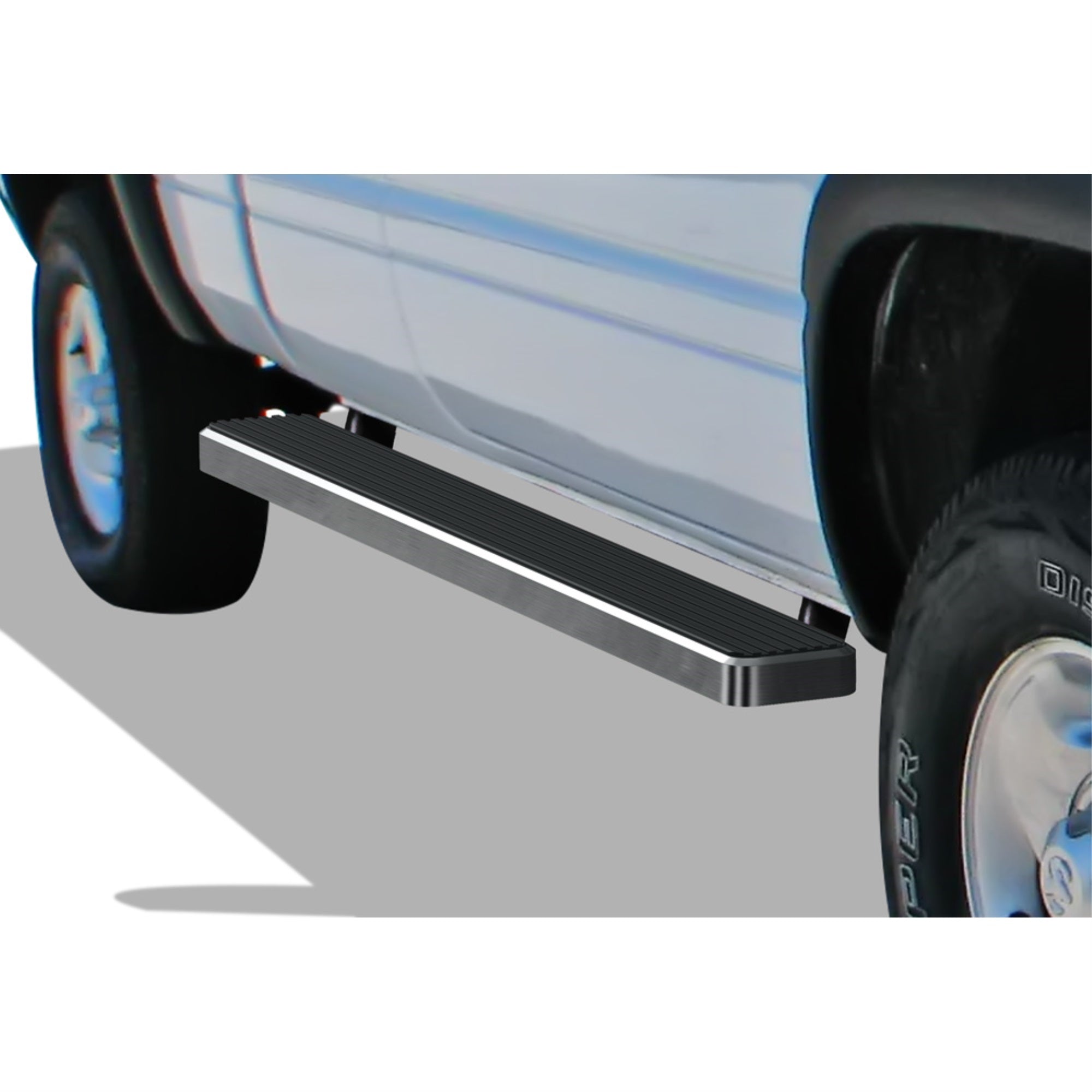 1994-2001 Dodge Ram 1500 Club Cab\ 1994-2002 Dodge Ram 2500/3500 Club Cab\ 1998-2001 Dodge Ram 1500 Quad Cab (Excl. 02 Body Style Sold In 2001)\ 1998-2002 Dodge Ram 2500/3500 Quad Cab 6061 Aircraft Aluminum Hairline Finishing 6 Inch Door To Door