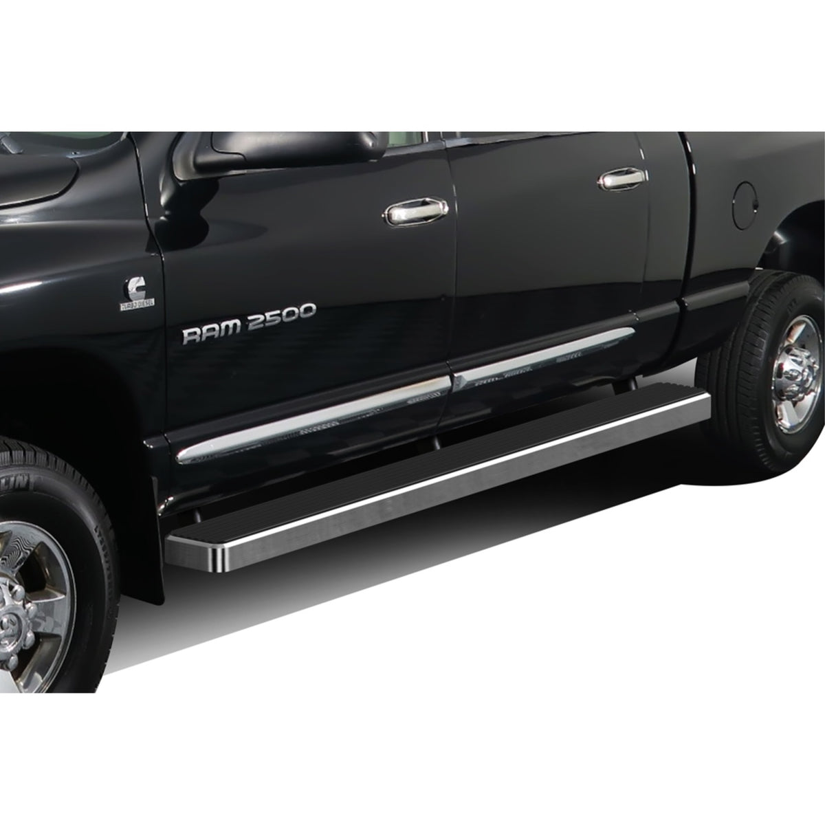 2006-2008 Dodge Ram 1500 Mega Cab\ 2006-2009 Dodge Ram 2500/3500 Mega Cab 6061 Aircraft Aluminum Hairline Finishing 6 Inch Door To Door