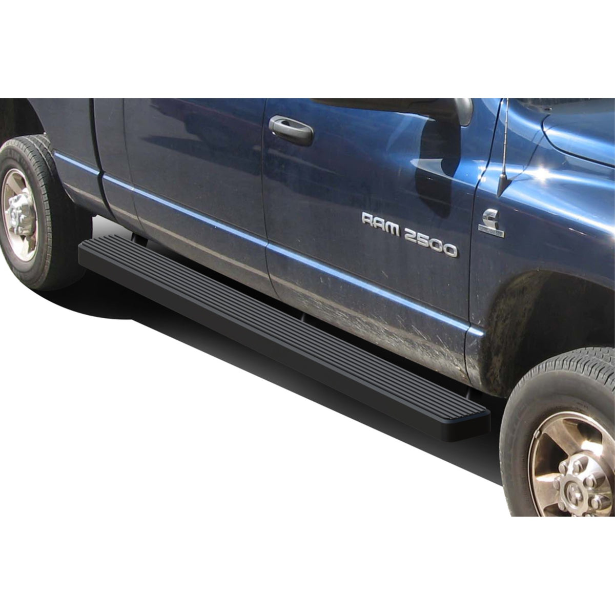 2006-2008 Dodge Ram 1500 Mega Cab\ 2006-2009 Dodge Ram 2500/3500 Mega Cab 6061 Aircraft Aluminum Black Finishing 6 Inch Door To Door