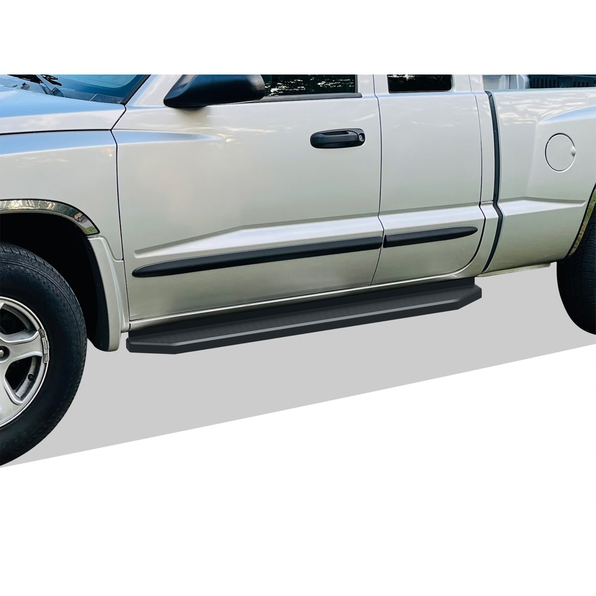 6061 Aircraft Aluminum Both Sides Running Board-H Series 2005-2011 Dodge Dakota Club Cab