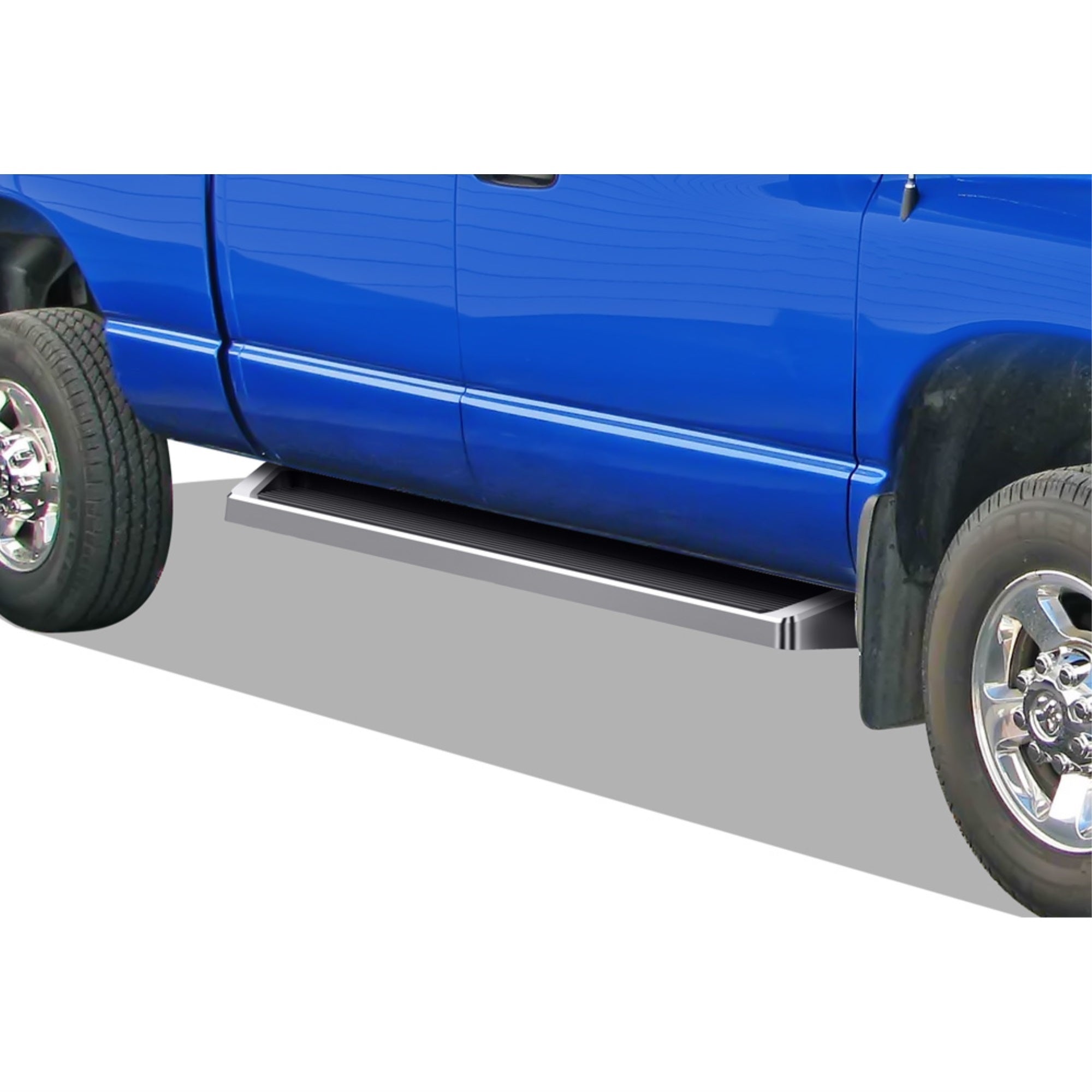 2002-2008 Dodge Ram 1500 Quad Cab\ 2003-2009 Dodge Ram 2500/3500 Quad Cab 6061 Aircraft Aluminum Polish Finishing 6 Inch Irunning Board Door To Door