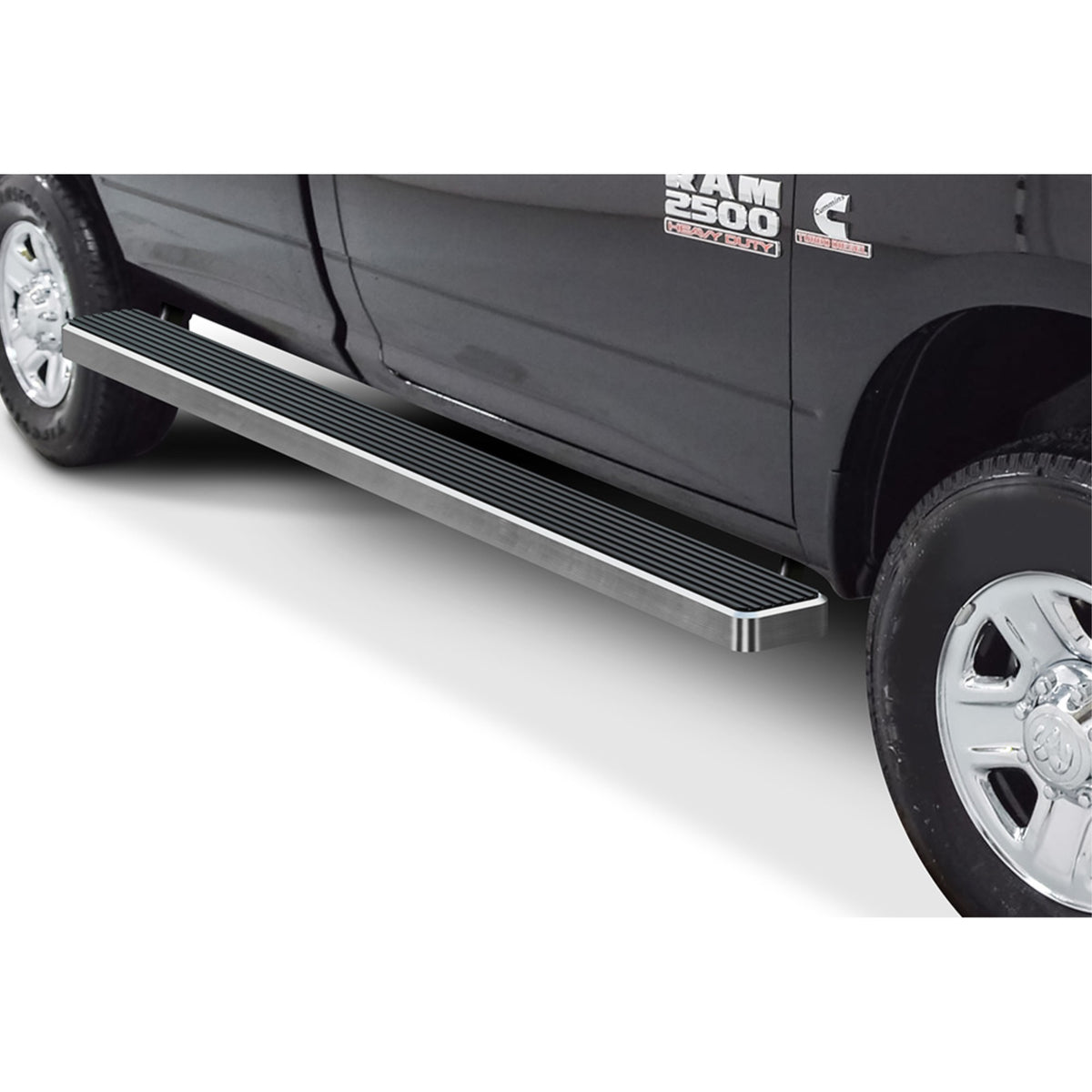2009-2018 Dodge Ram 1500 Regular Cab(Incl. 19-20 Ram 1500 Classic) \ 2010-2021 Dodge Ram 2500/3500/4500/5500 Regular Cab|6.5 Ft Bed 6061 Aircraft Aluminum Hairline Finishing 6 Inch Wheel To Wheel