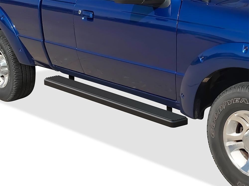 1999-2011 Ford Ranger Supercab 4 Door\ 1999-2011 Ford Ranger 'Edge' Supercab 4 Door\ 1999-2011 Mazda B-Series Supercab 4 Door 6061 Aircraft Aluminum Black Finishing 5 Inch Door To Door