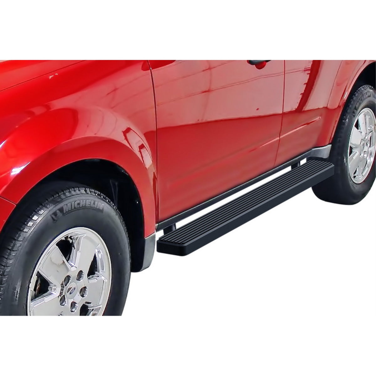 2008-2012 Ford Escape\ 2008-2011 Mazda Tribute\ 2008-2010 Mercury Mariner (Drilling Is Required On The Plastic Cover) 6061 Aircraft Aluminum Black Finishing 5 Inch Door To Door