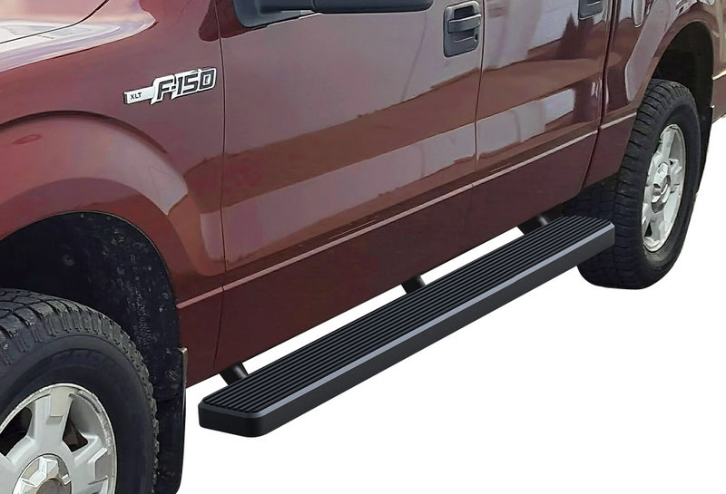 2009-2014 Ford F-150 Supercrew Cab 6061 Aircraft Aluminum Black Finishing Istep 5 Inch Sidestep