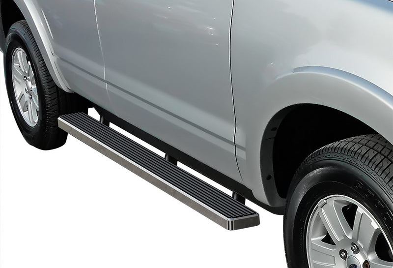 2006-2010 Ford Explorer 4-Door (Excl. Models With Rear A/C) 6061 Aircraft Aluminum Hairline Finishing Istep 5 Inch Sidestep
