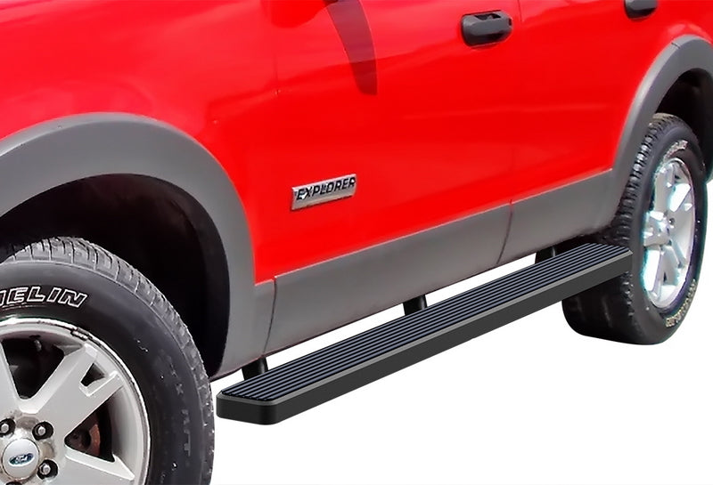 2006-2010 Ford Explorer 4-Door (Excl. Models With Rear A/C) 6061 Aircraft Aluminum Black Finishing Istep 5 Inch Sidestep