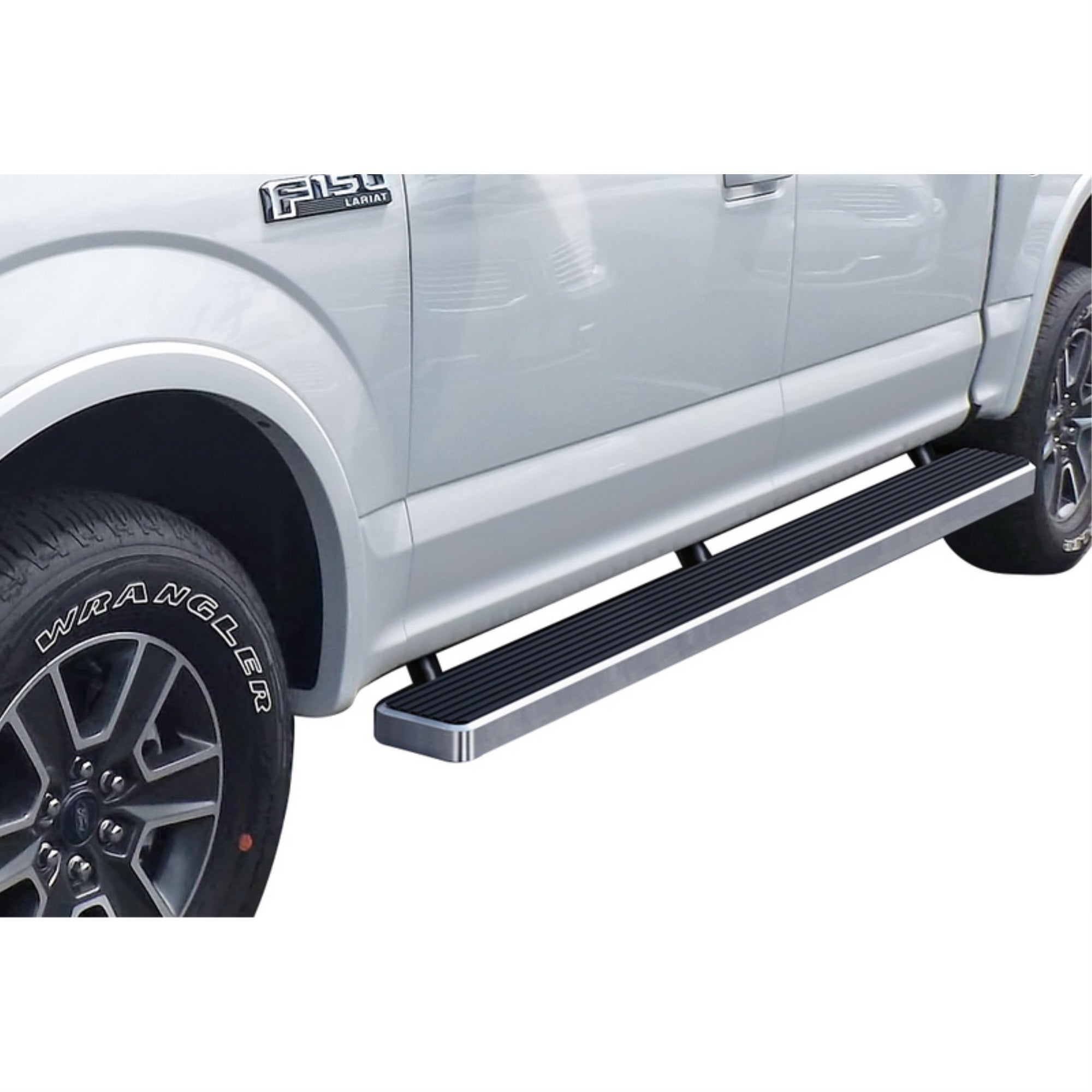 2015-2021 Ford F-150 Supercrew Cab\ 2017-2021 Ford F-250/F-350/F-450/F-550 Supercrew Cab 6061 Aircraft Aluminum Hairline Finishing 6 Inch Door To Door