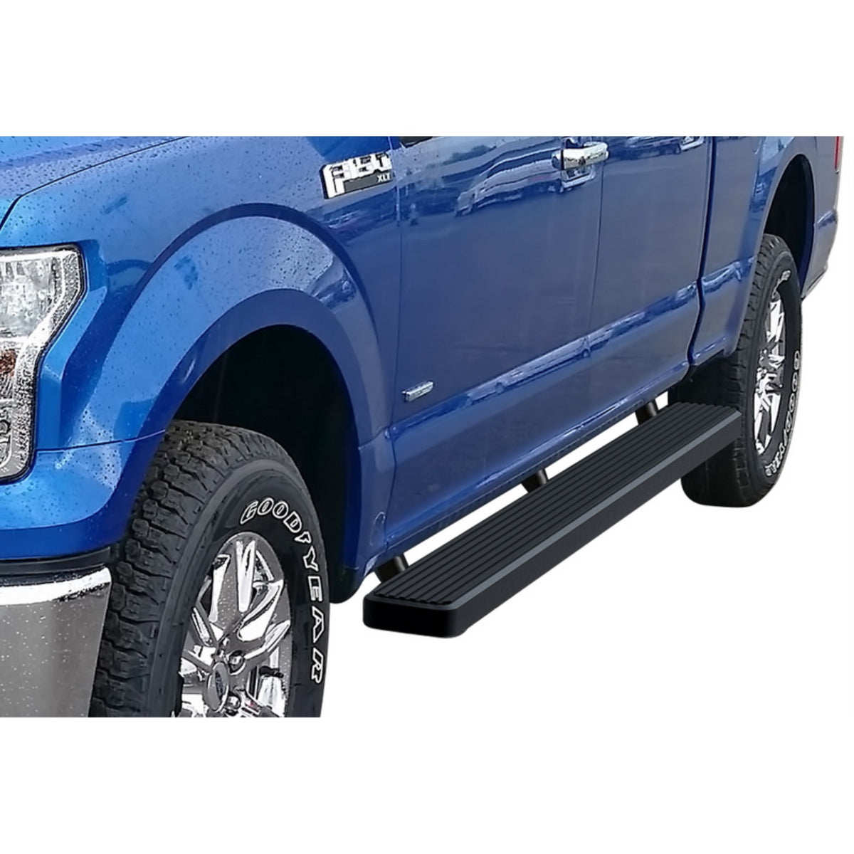 2015-2021 Ford F-150 Supercrew Cab\ 2017-2021 Ford F-250/F-350/F-450/F-550 Supercrew Cab 6061 Aircraft Aluminum Black Finishing 6 Inch Door To Door