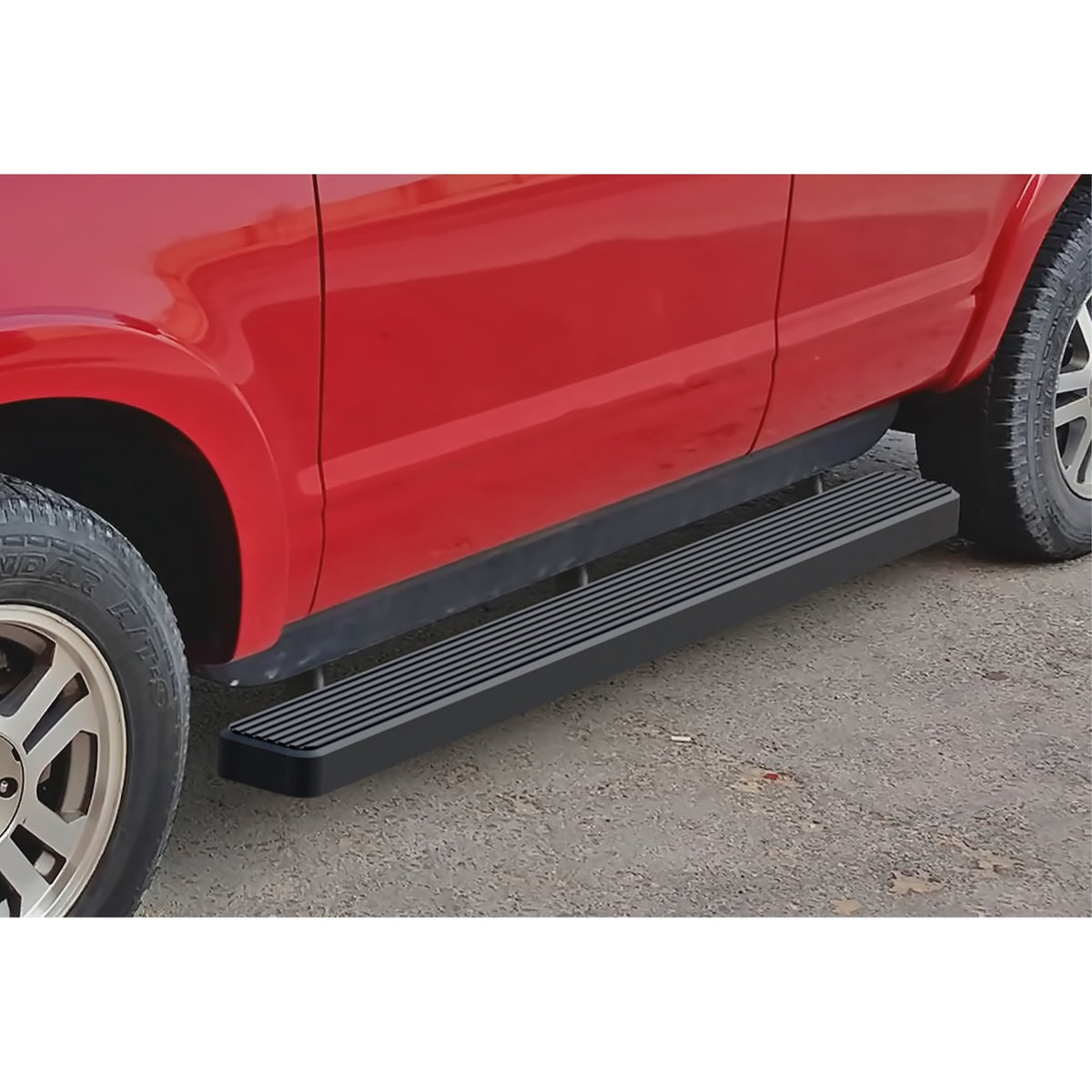 2006-2010 Ford Explorer 4-Door \ (Excl. Models With Rear A/C) 6061 Aircraft Aluminum Black Finish 6-Inch Door To Door Side Step Istep 6 Inch