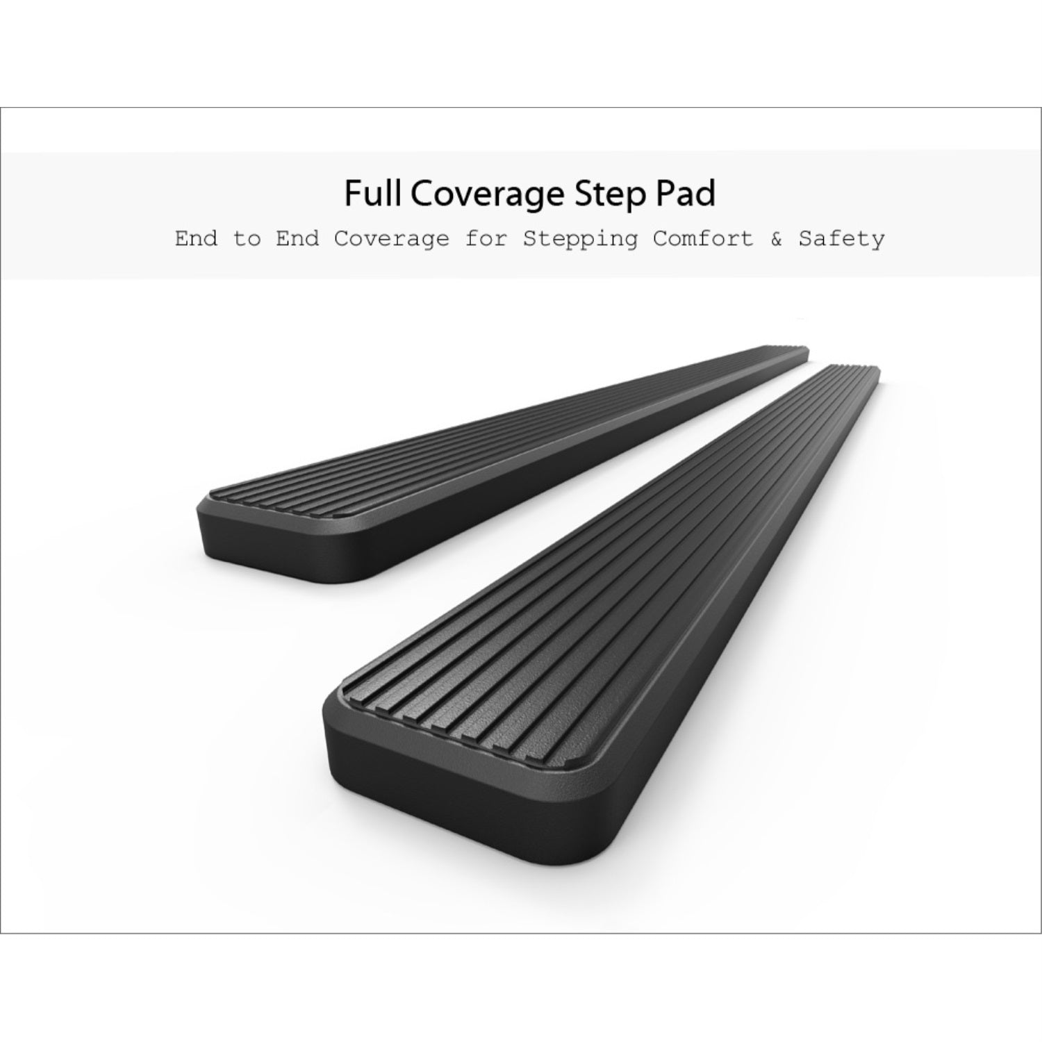 2001-2007 Ford Escape 6061 Aircraft Aluminum Black Finish 6-Inch Door To Door Side Step Istep 6 Inch