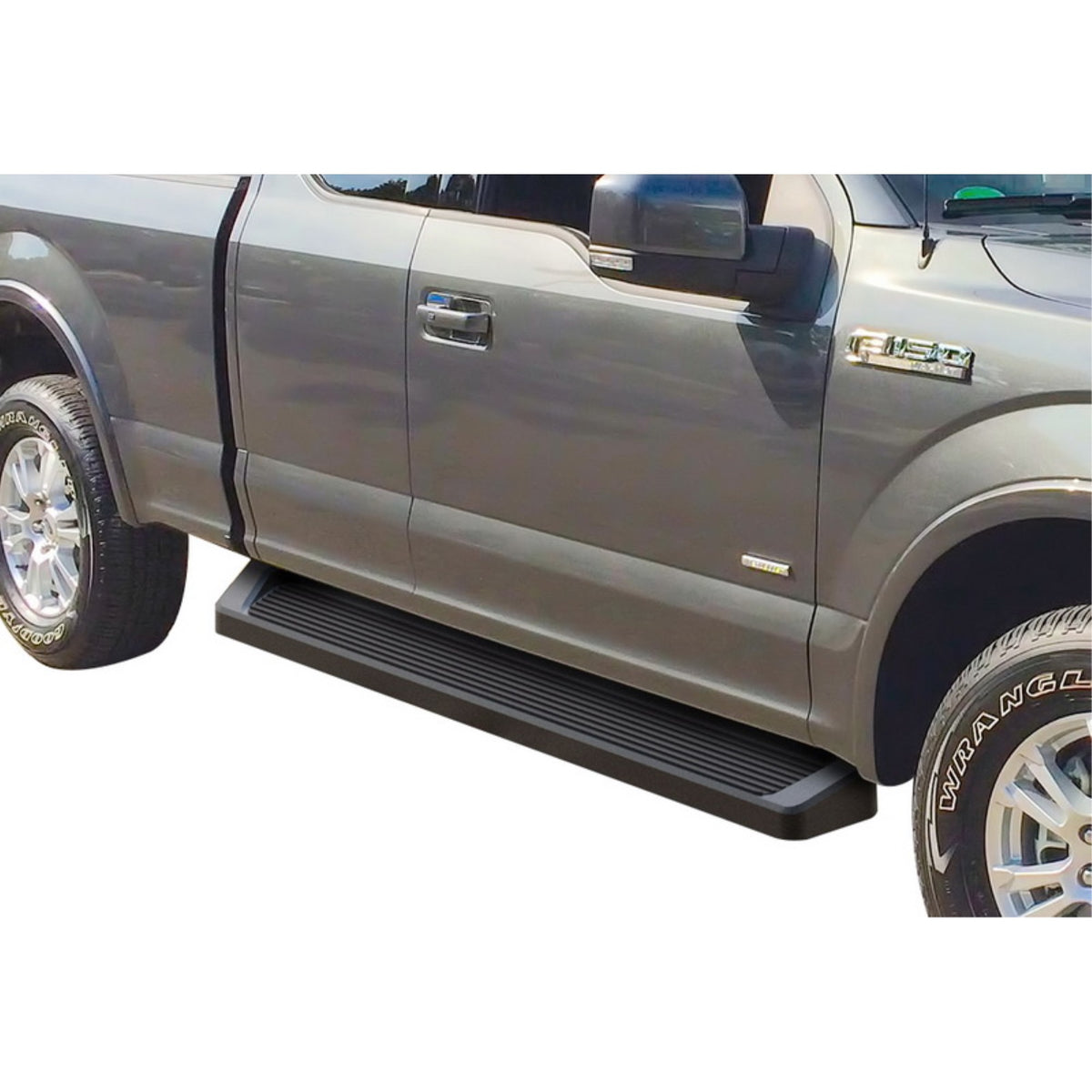 2015-2021 Ford F-150 Supercab\ 2017-2021 Ford F-250/F-350 Supercab 6061 Aircraft Aluminum Black Finishing 6 Inch Irunning Board Door To Door