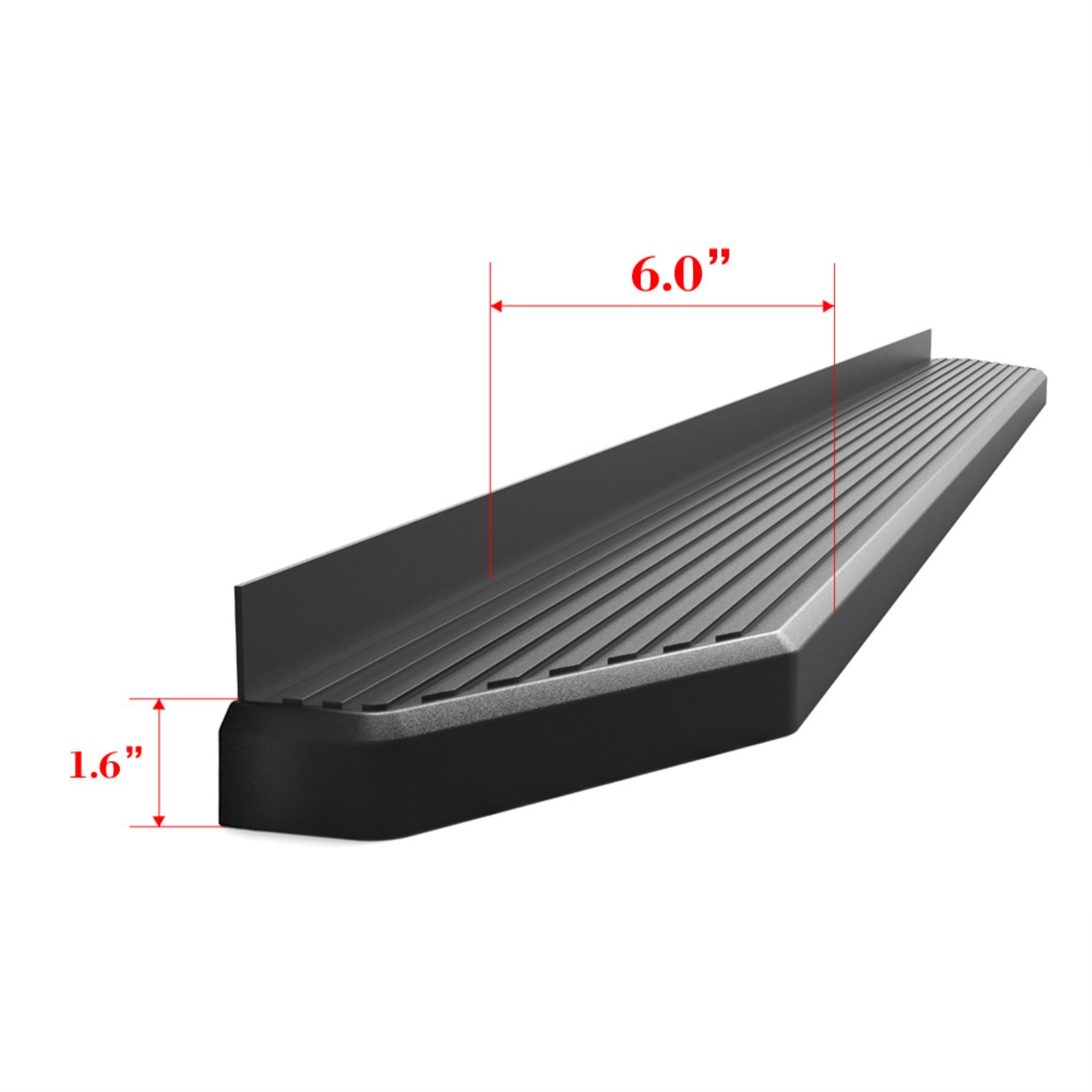 2021-2022 Ford Bronco 4 Door 6061 Aircraft Aluminum Black Finish H Style Door to Door Side Step Running Board-H Series