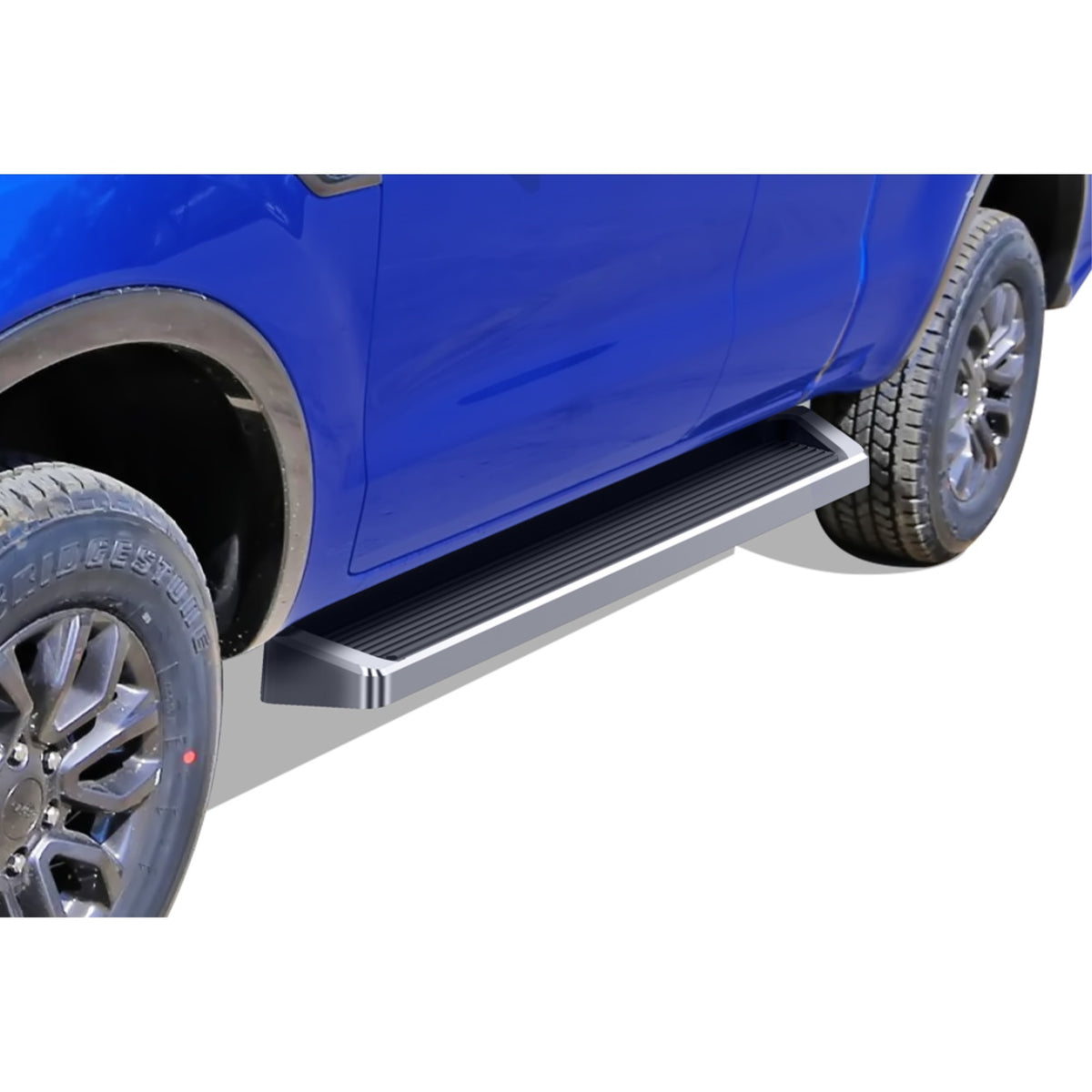 2019-2021 Ford Ranger Super Cab 2-Door 6061 Aircraft Aluminum Polish Finishing 6 Inch Irunning Board Door To Door