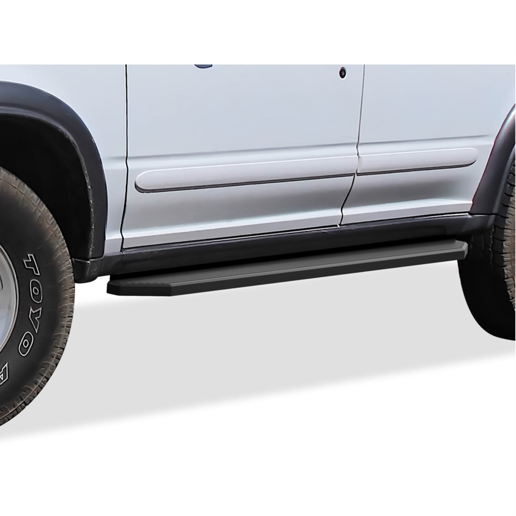 Stainless Steel Both Sides Running Board-H Series 1995-2001 Ford  4-Door (Excl. 02 Body Style;Excl. All Sport Trim) \ *Will Not Fit Models With Mud Flaps