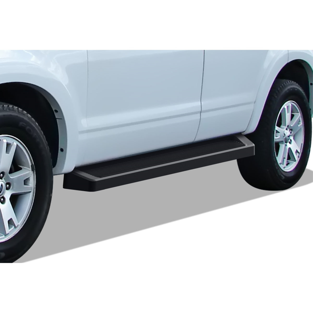 2006-2010 Ford Explorer 4 Door\ 2006-2010 Mercury Mountaineer (Will Not Fit On Vehicles Equipped With Power Retracting Boards) 6061 Aircraft Aluminum Black Finishing 6 Inch Irunning Board Door To Door